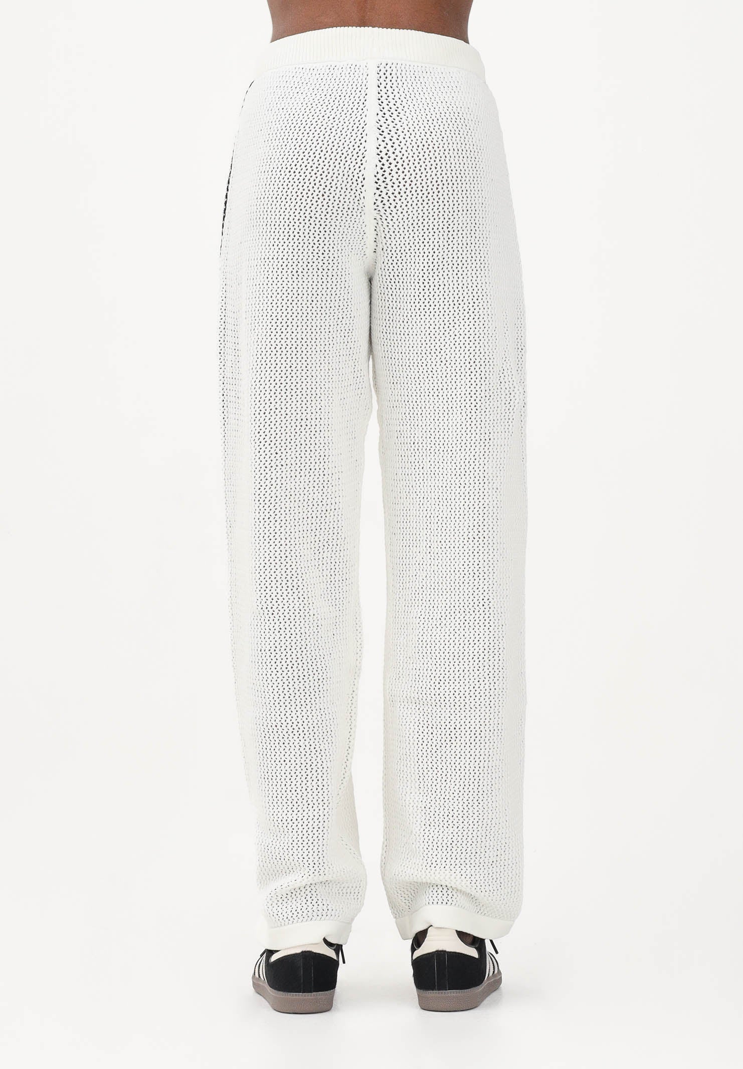 ADIDAS ORIGINALS Pantalone KNITTED CROCHET FIREBIRD bianco da donna KC6493 . ADIDAS ORIGINALS