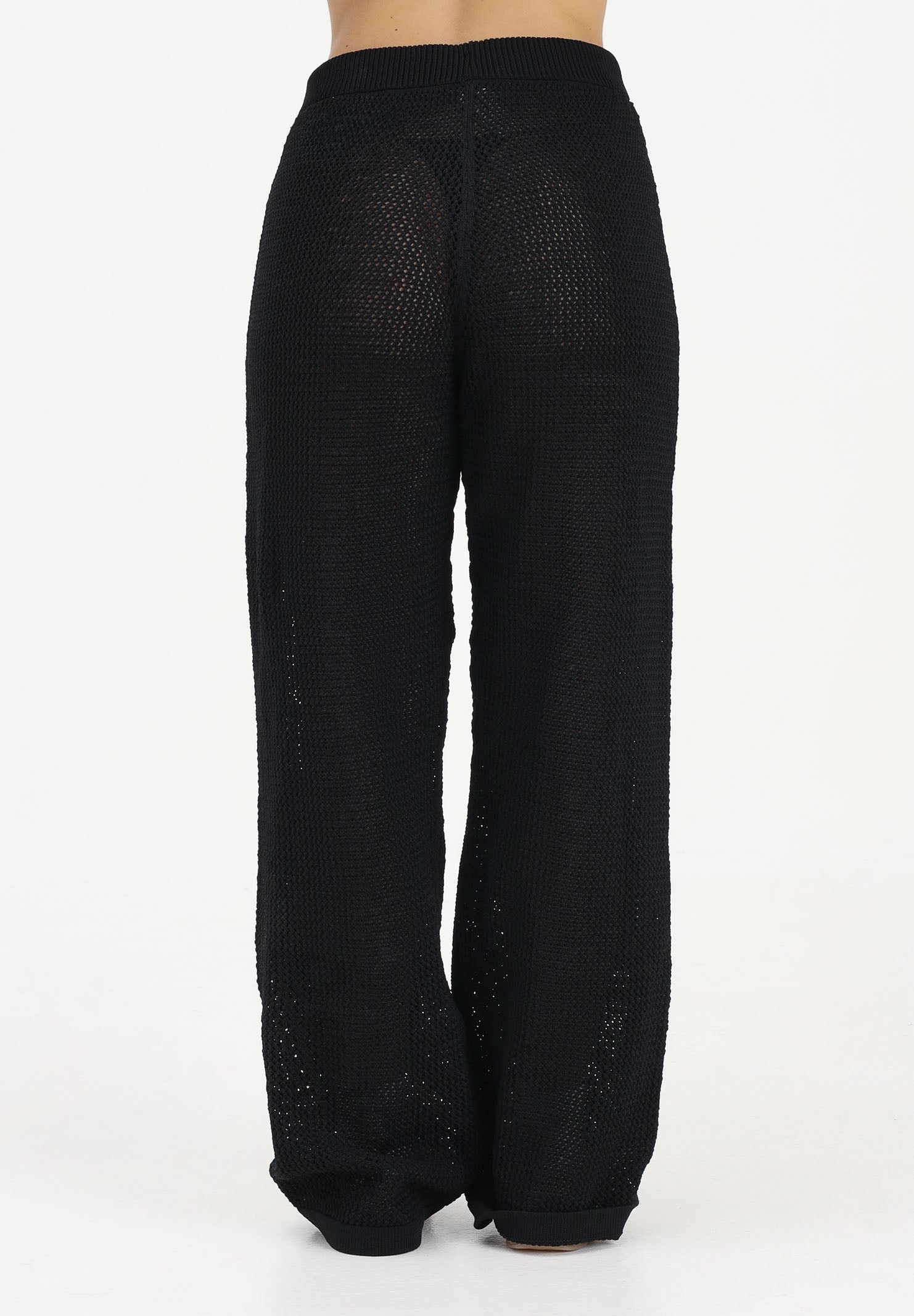 ADIDAS ORIGINALS Pantalone KNITTED CROCHET FIREBIRD nero da donna KC6494 . ADIDAS ORIGINALS