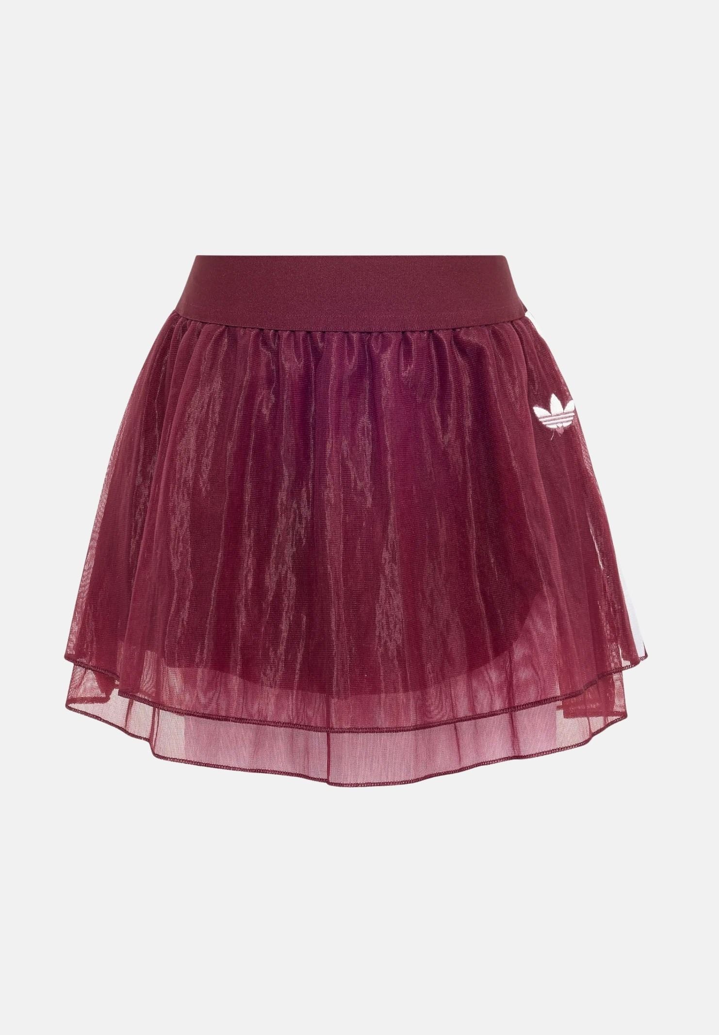 ADIDAS ORIGINALS Gonna in tulle corta bordeaux da bambina KC6798 . ADIDAS ORIGINALS