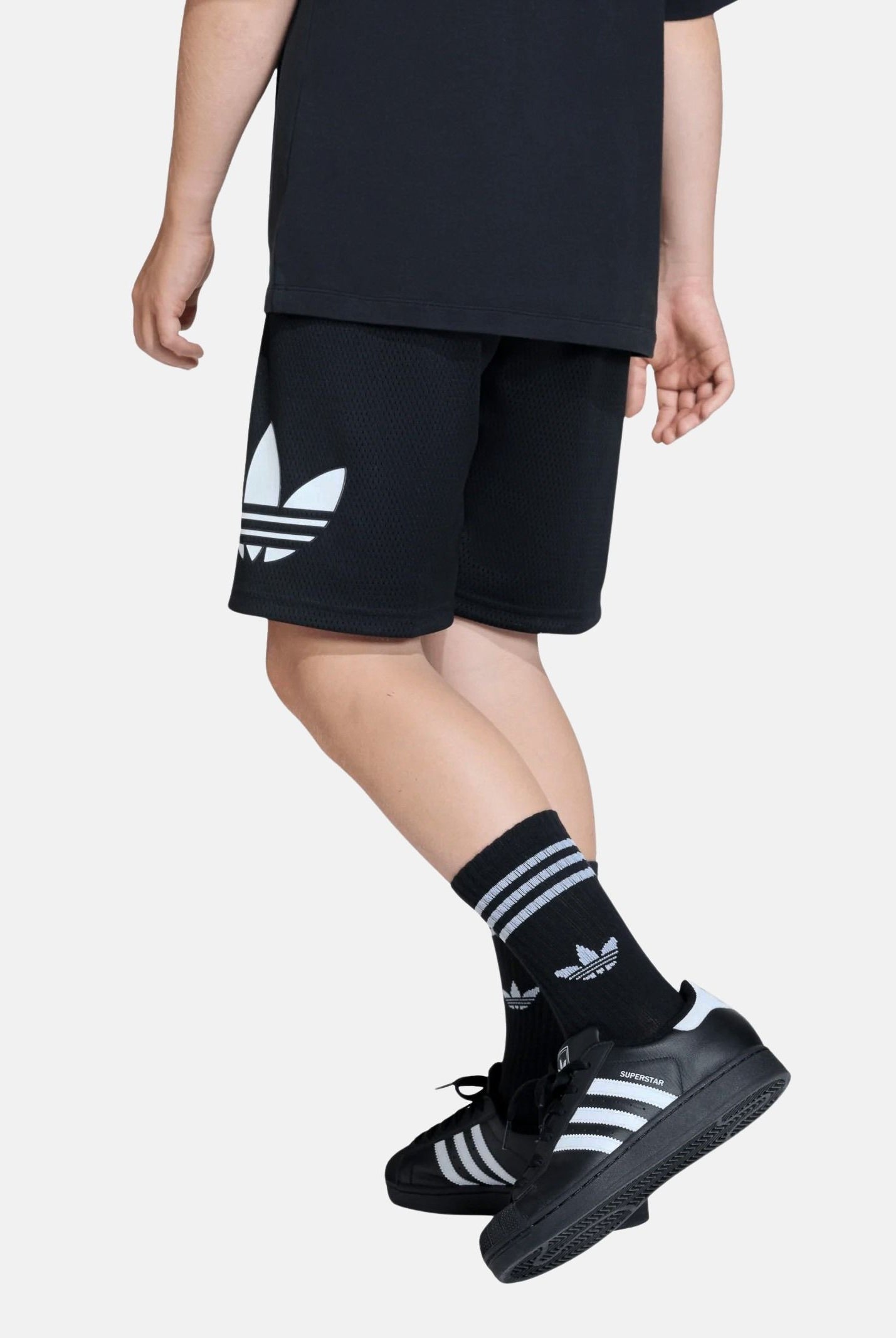ADIDAS ORIGINALS Shorts sportivo Mesh Loose nero per bambino e bambina KC8568 . ADIDAS ORIGINALS