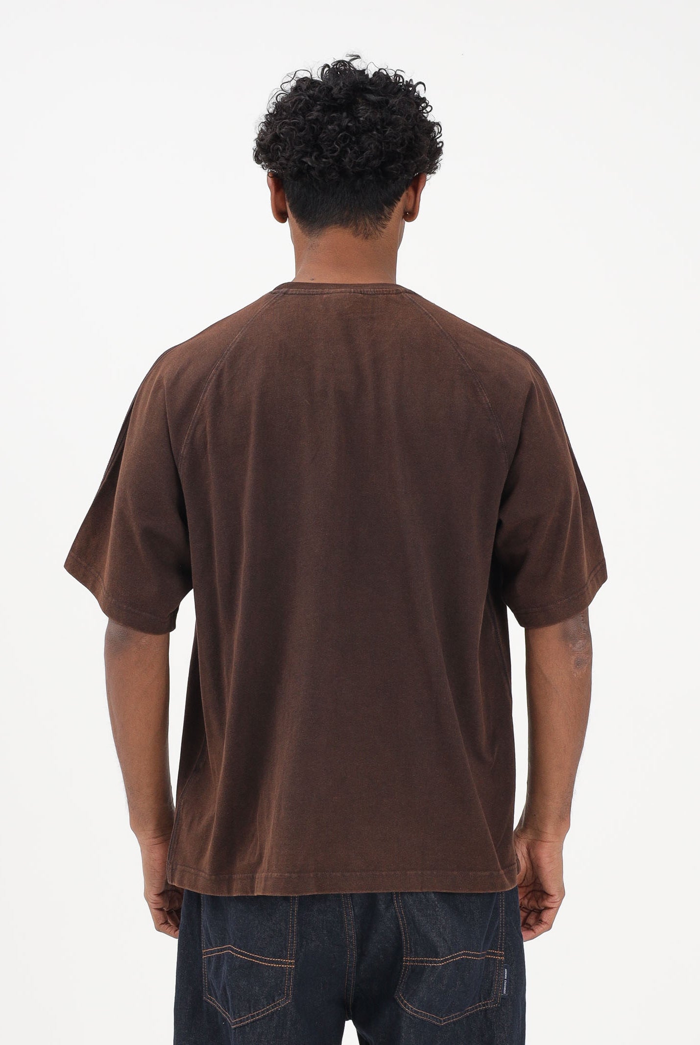 ADIDAS ORIGINALS T-shirt a manica corta Premium Essentials Retro Washed marrone da uomo KD0743 . ADIDAS ORIGINALS