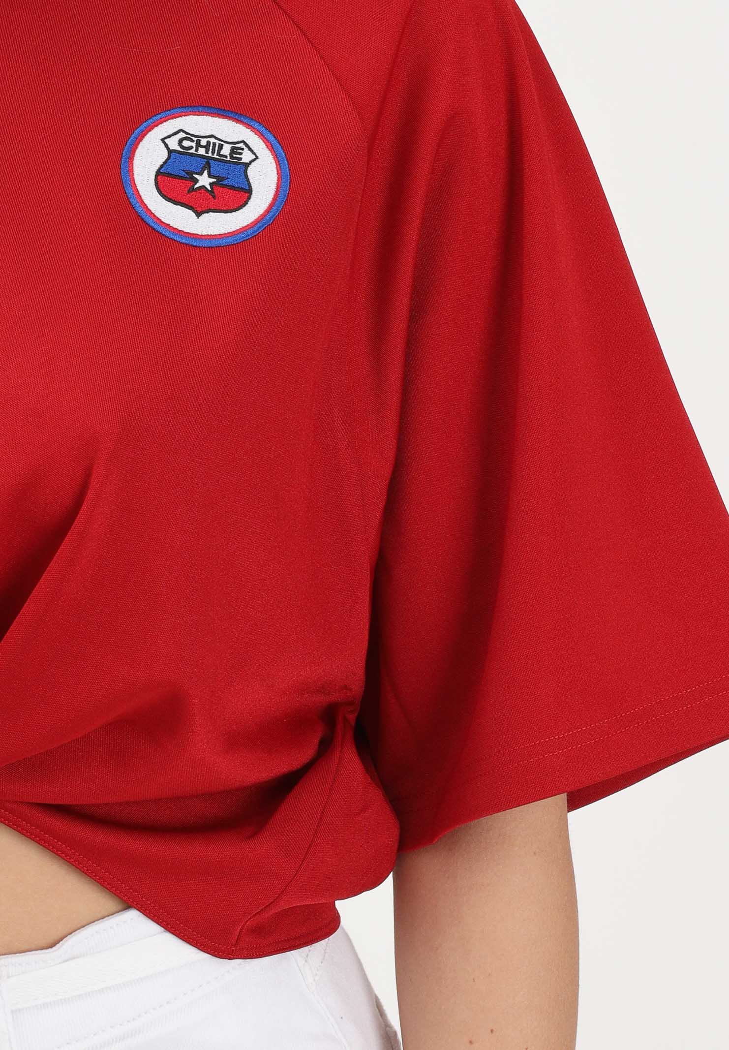 ADIDAS ORIGINALS T-shirt a manica corta Chile Reconstructed Bringback rossa da donna KD0968 . ADIDAS ORIGINALS