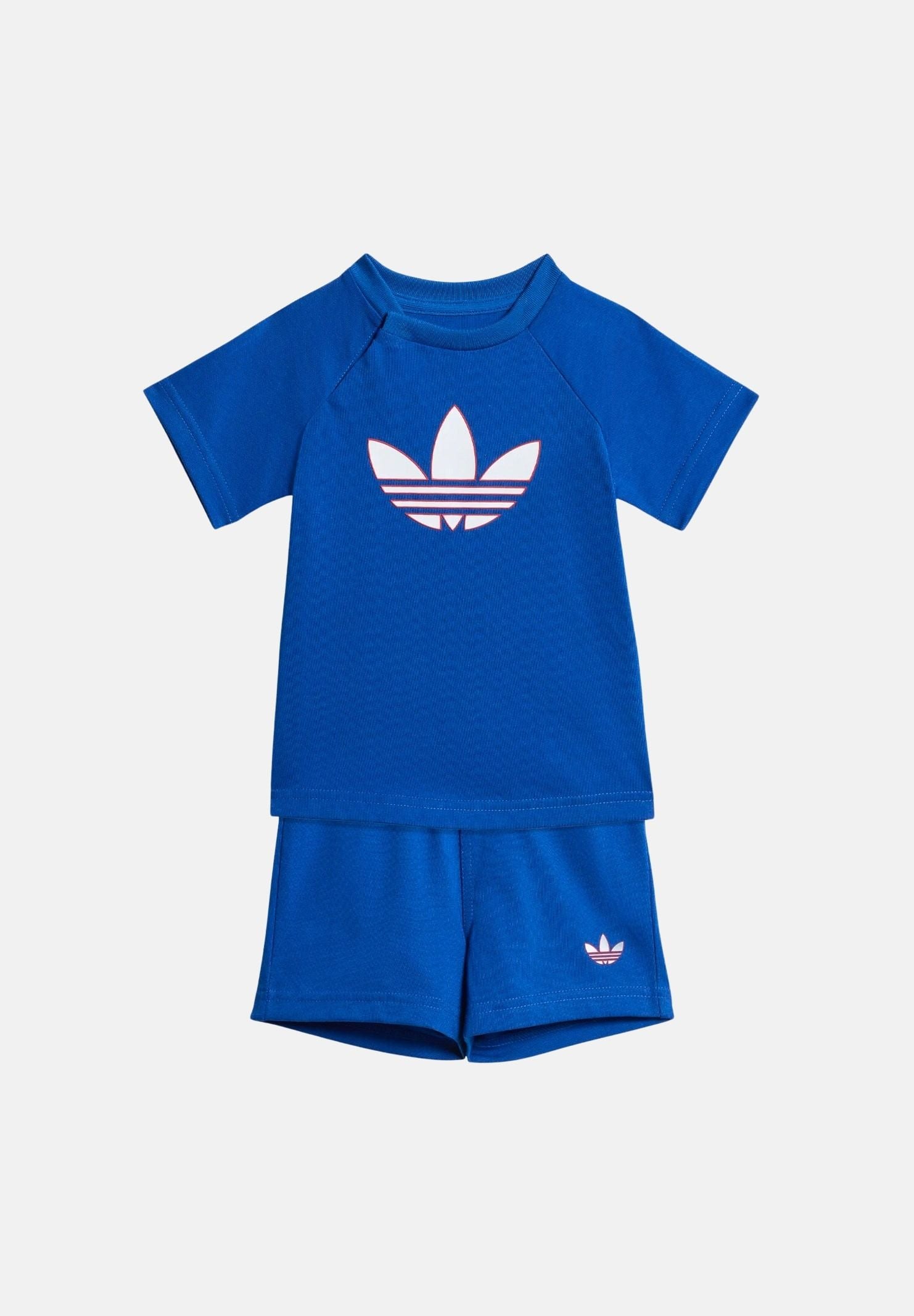 ADIDAS ORIGINALS Completino TREFOIL LOOSE blu da neonato KD1033 . ADIDAS ORIGINALS