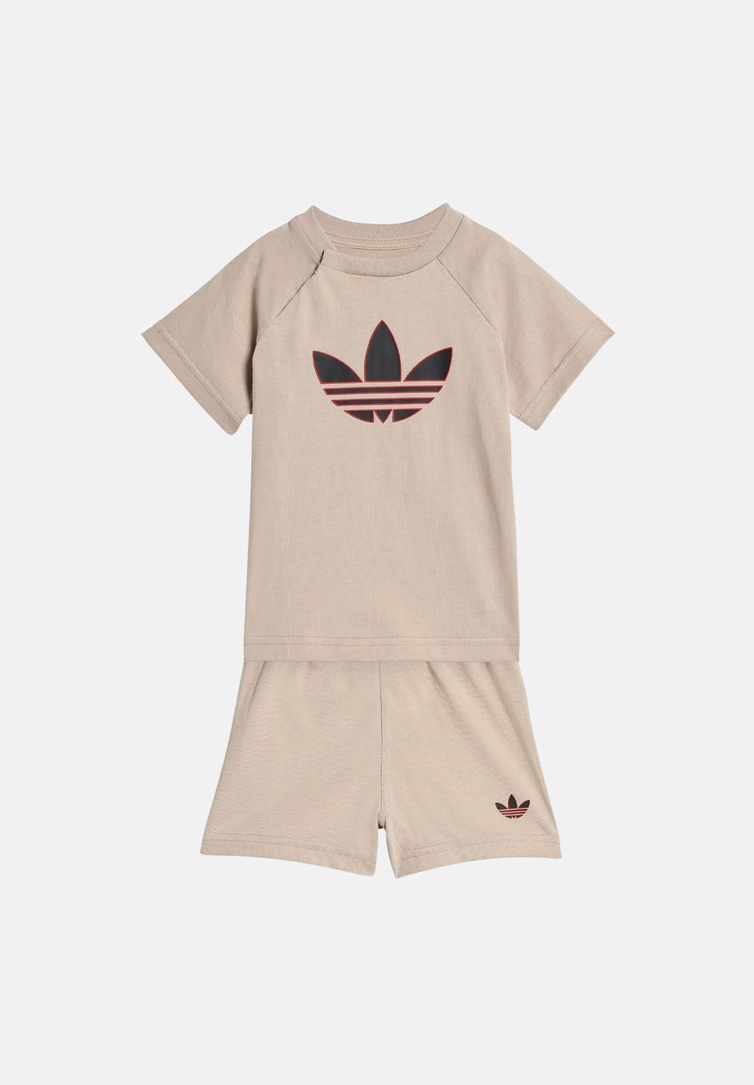 ADIDAS ORIGINALS Completino TREFOIL LOOSE beige da neonato KD1039 . ADIDAS ORIGINALS