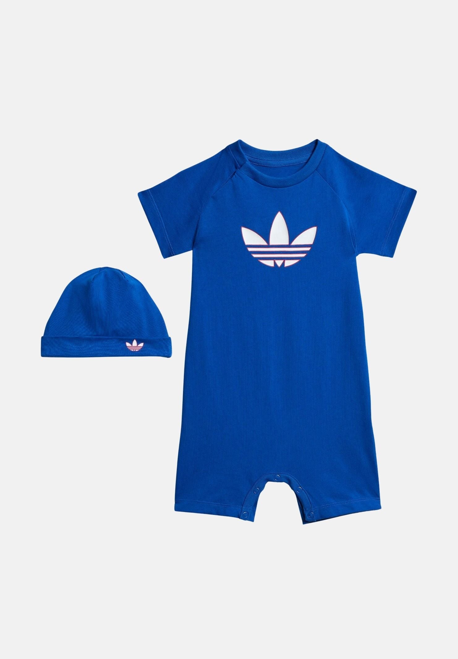 ADIDAS ORIGINALS Set TREFOIL blu da neonato KD1047 . ADIDAS ORIGINALS