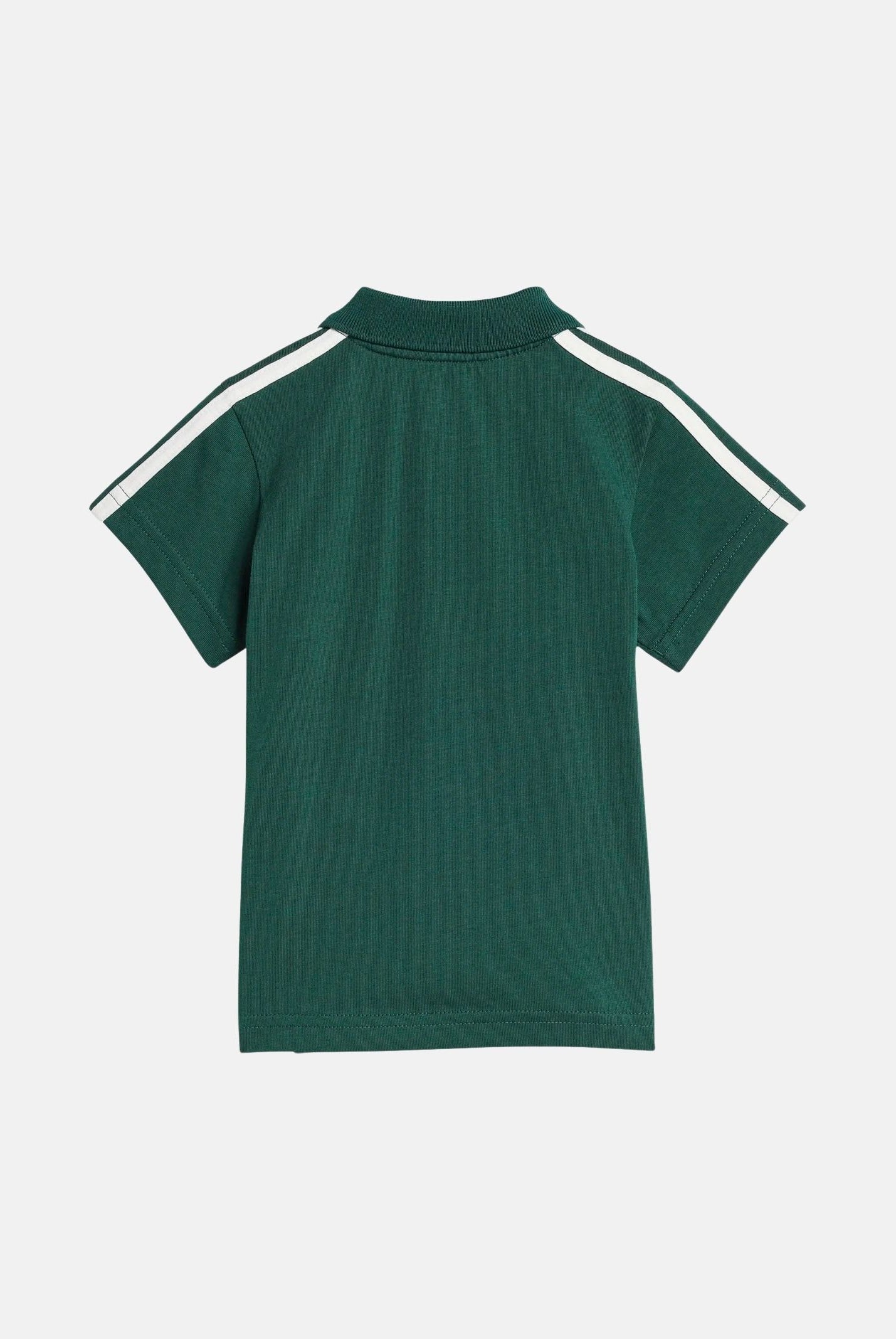 ADIDAS ORIGINALS Completo SET POLO E SHORTS Collegiate Green, verde neonato con iconiche 3 Strisce a contrasto KD1052 . ADIDAS ORIGINALS