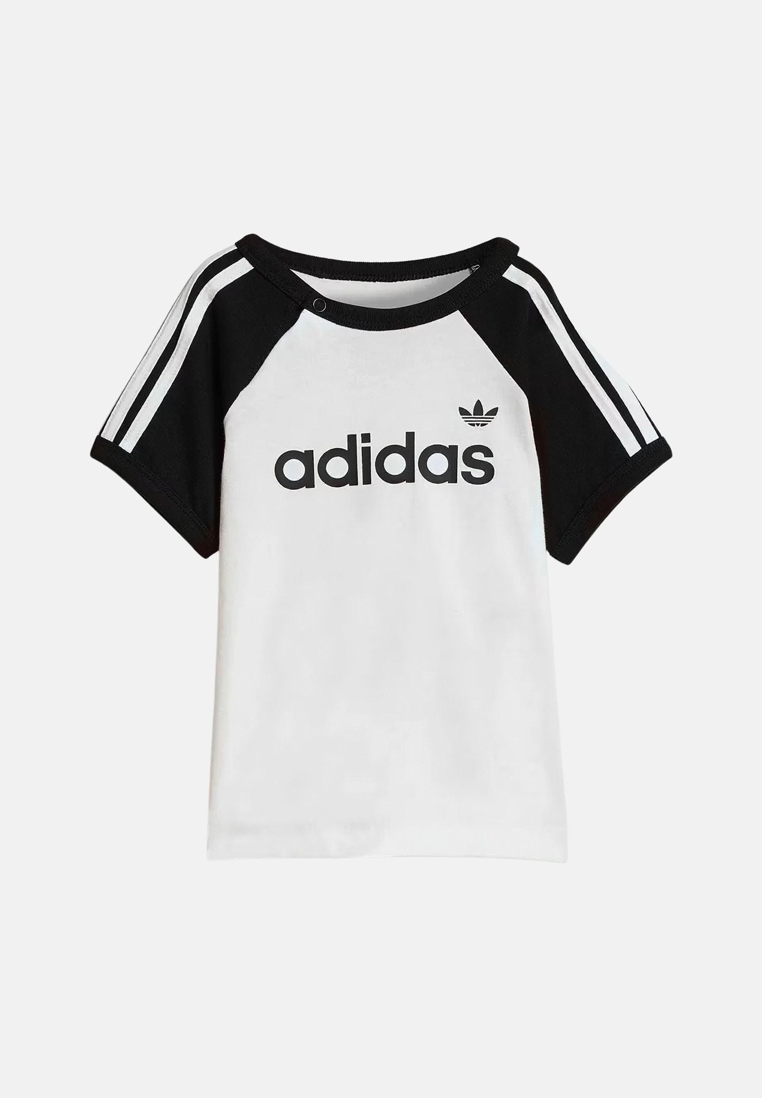ADIDAS ORIGINALS Completino Sprinter bianco e nero da neonato KD1055 . ADIDAS ORIGINALS