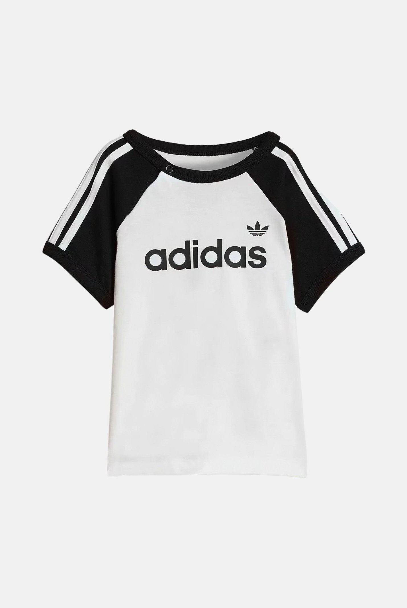 ADIDAS ORIGINALS Completino Sprinter bianco e nero da neonato KD1055 . ADIDAS ORIGINALS