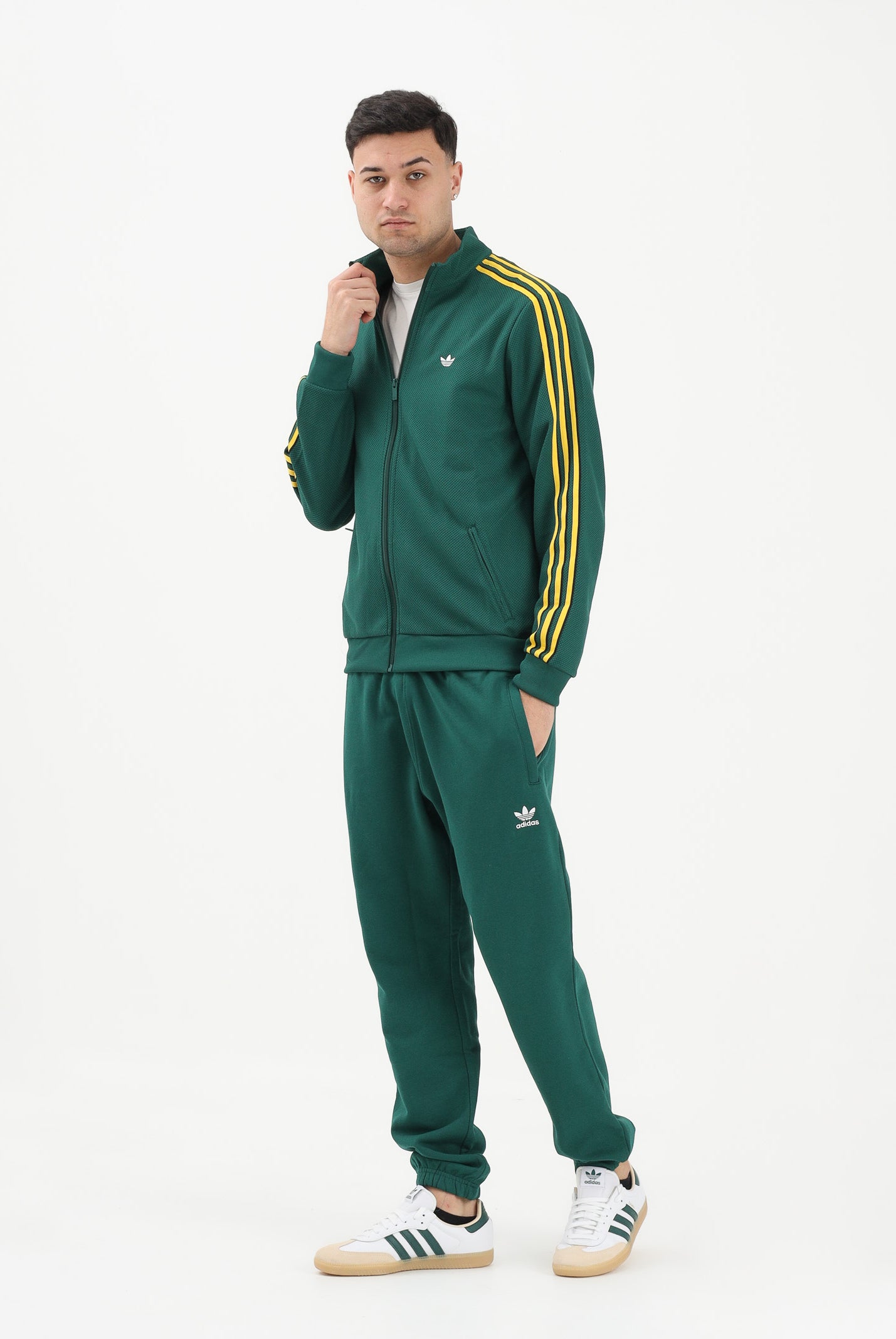 ADIDAS ORIGINALS Pantalone sportivo Trefoil Essentials verde da uomo KD1308 . ADIDAS ORIGINALS