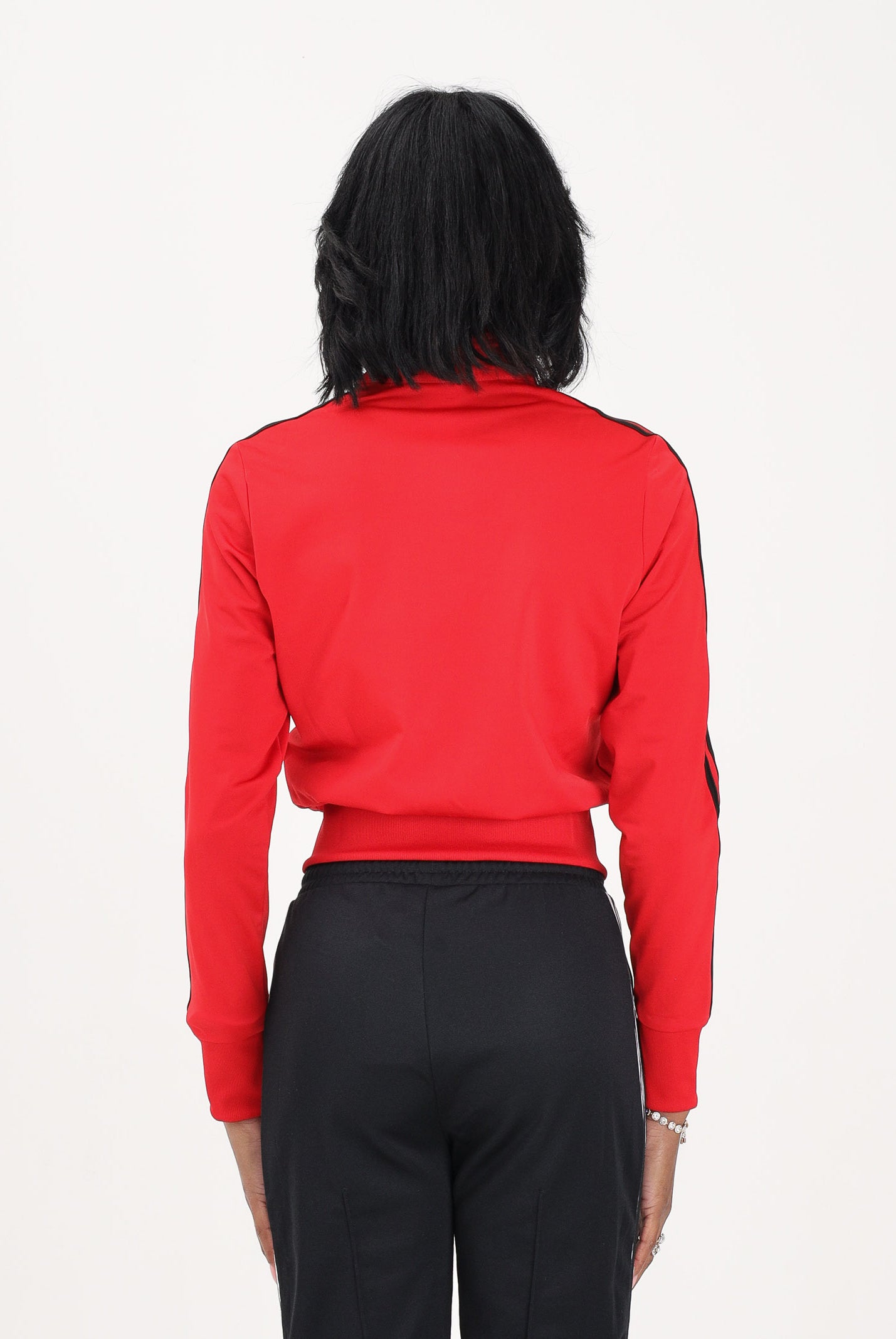 ADIDAS ORIGINALS Felpa con zip FIREBIRD CLASSIC rossa da donna KD1334 . ADIDAS ORIGINALS