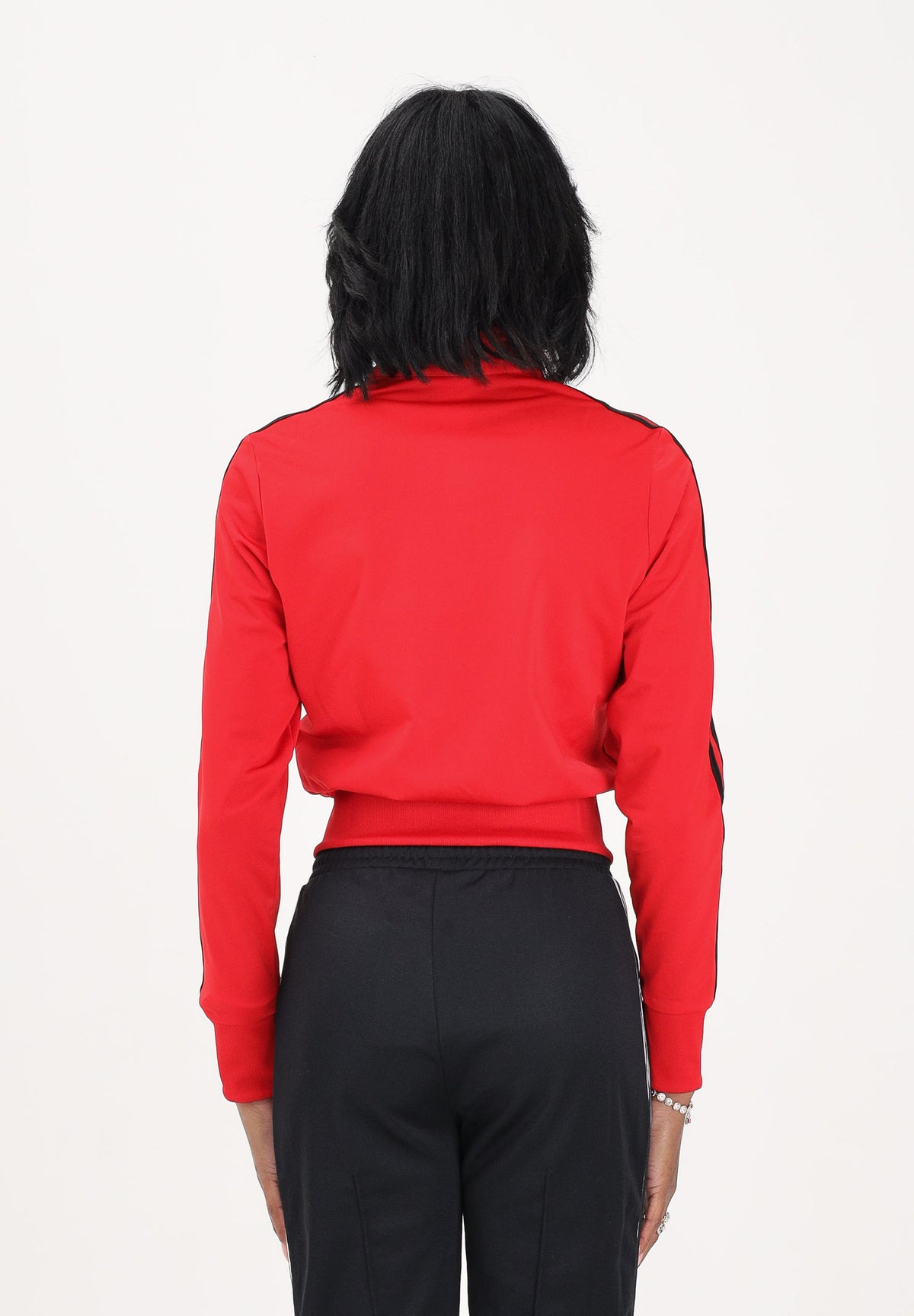 ADIDAS ORIGINALS Felpa con zip FIREBIRD CLASSIC rossa da donna KD1334 . ADIDAS ORIGINALS