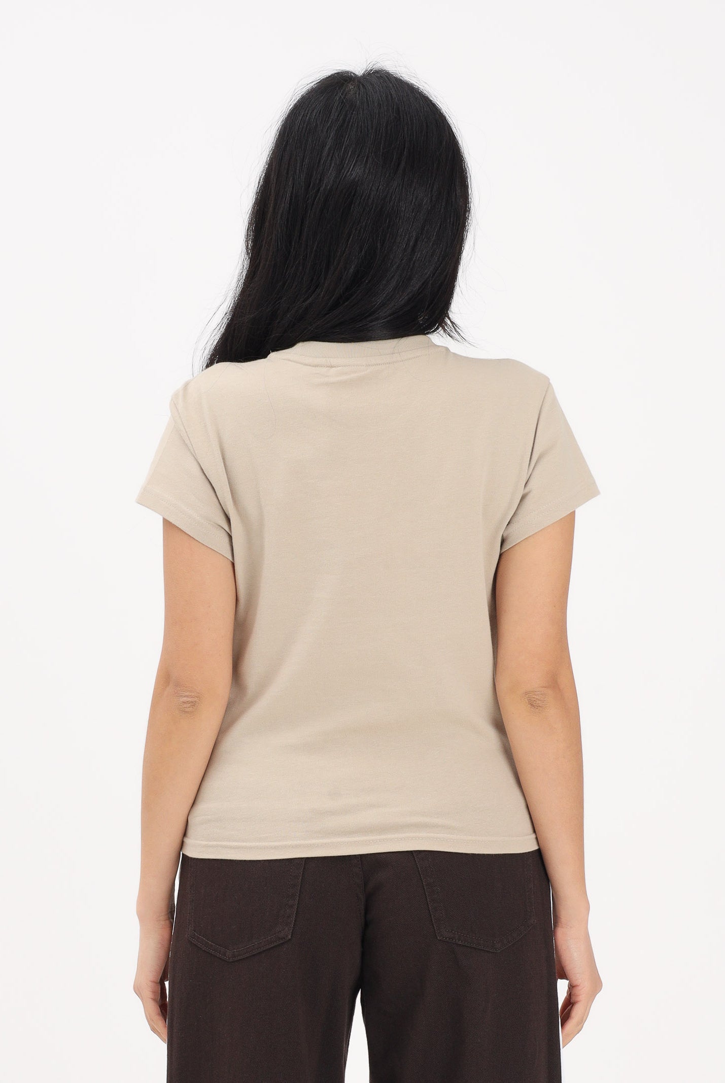 ADIDAS ORIGINALS T-shirt a manica corta Essentials beige da donna KD1352 . ADIDAS ORIGINALS