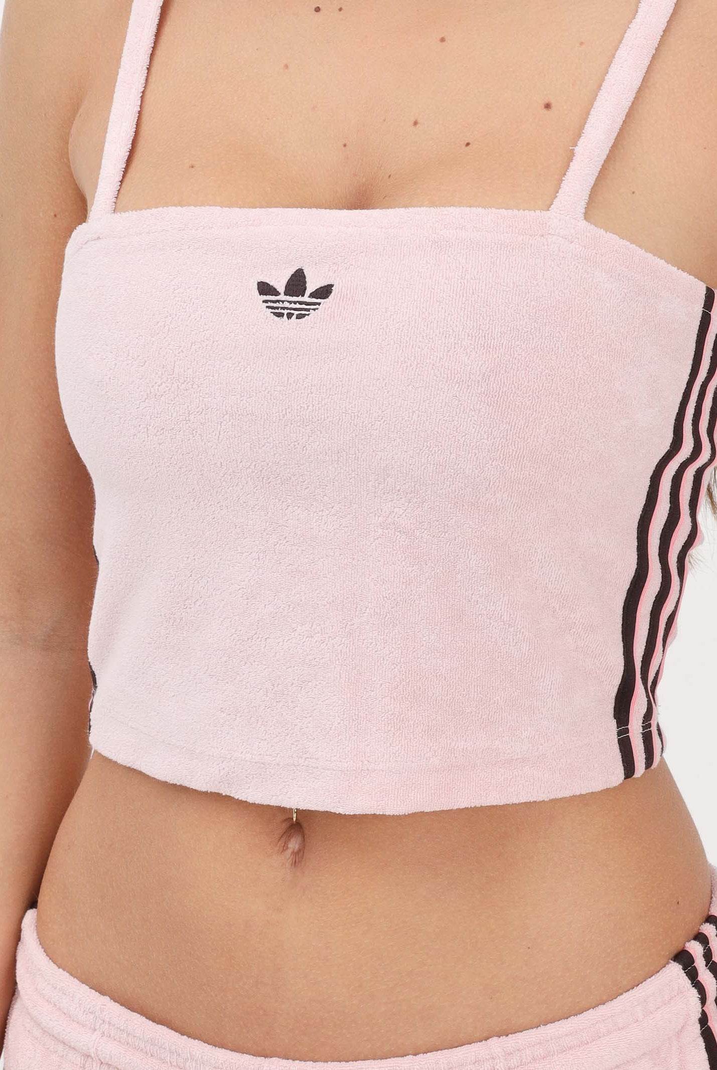 ADIDAS ORIGINALS Top TERRY TOWEL rosa da donna KD1404 . ADIDAS ORIGINALS