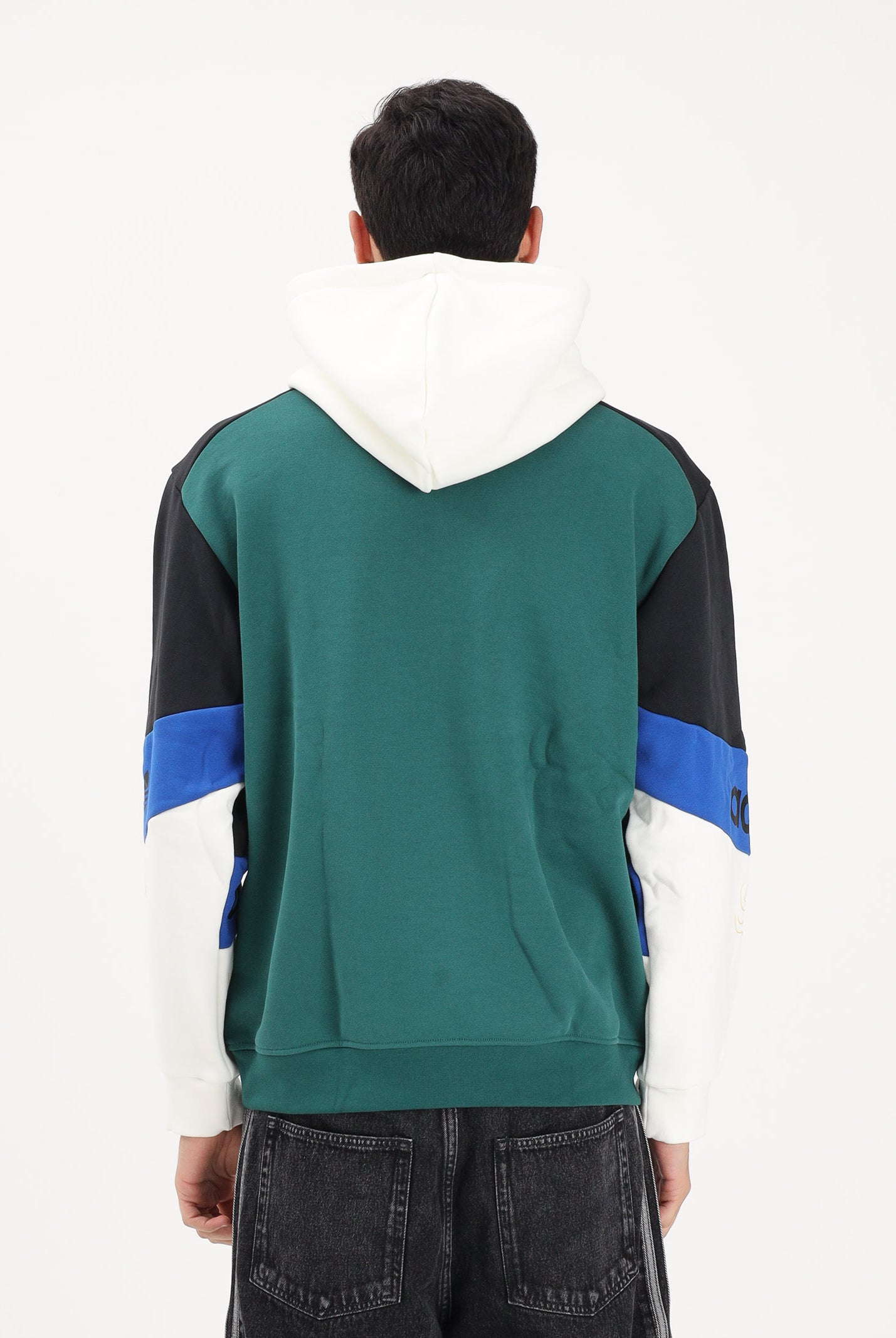 ADIDAS ORIGINALS Felpa con cappuccio Archive Football multicolore da uomo KD1438 . ADIDAS ORIGINALS
