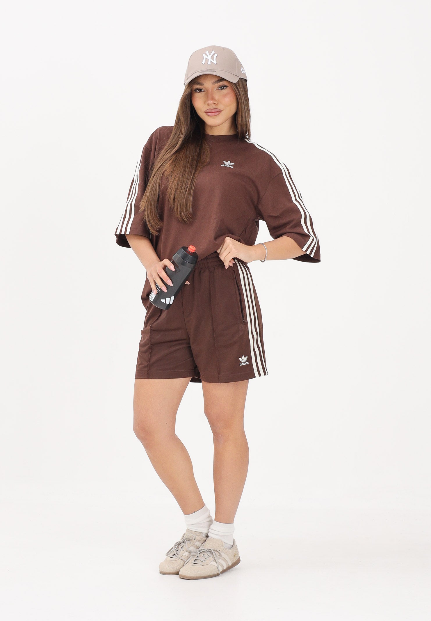 ADIDAS ORIGINALS shorts Firebird Marrone donna. KD2545 . ADIDAS ORIGINALS