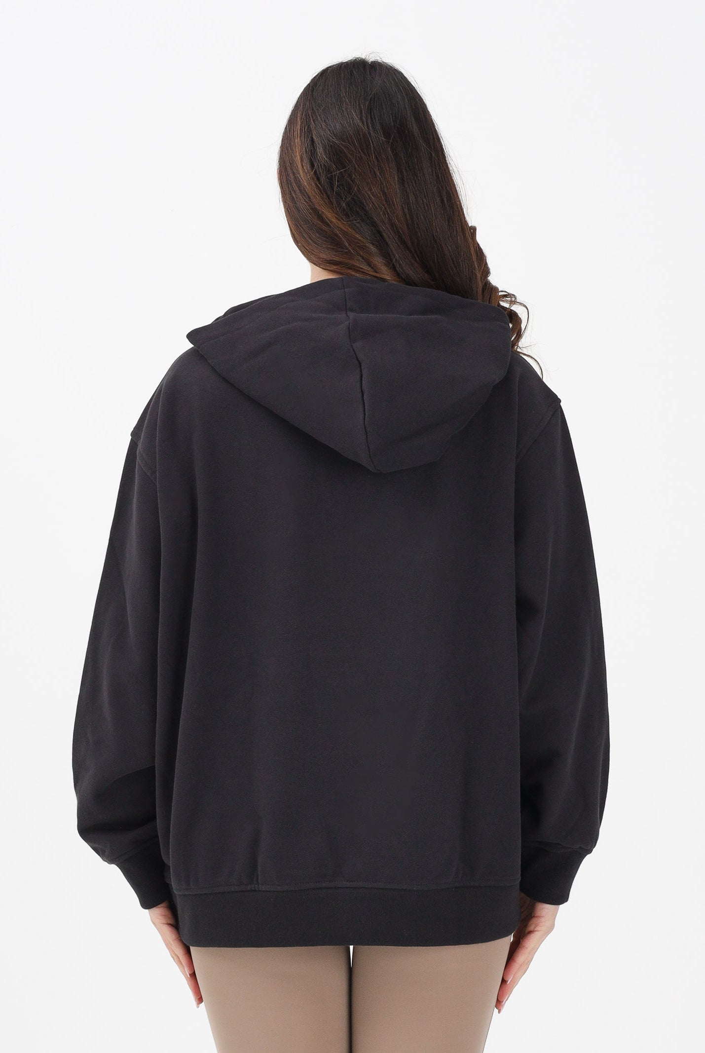 ADIDAS ORIGINALS Felpa con cappuccio Aop nera da donna KD2823 . ADIDAS ORIGINALS