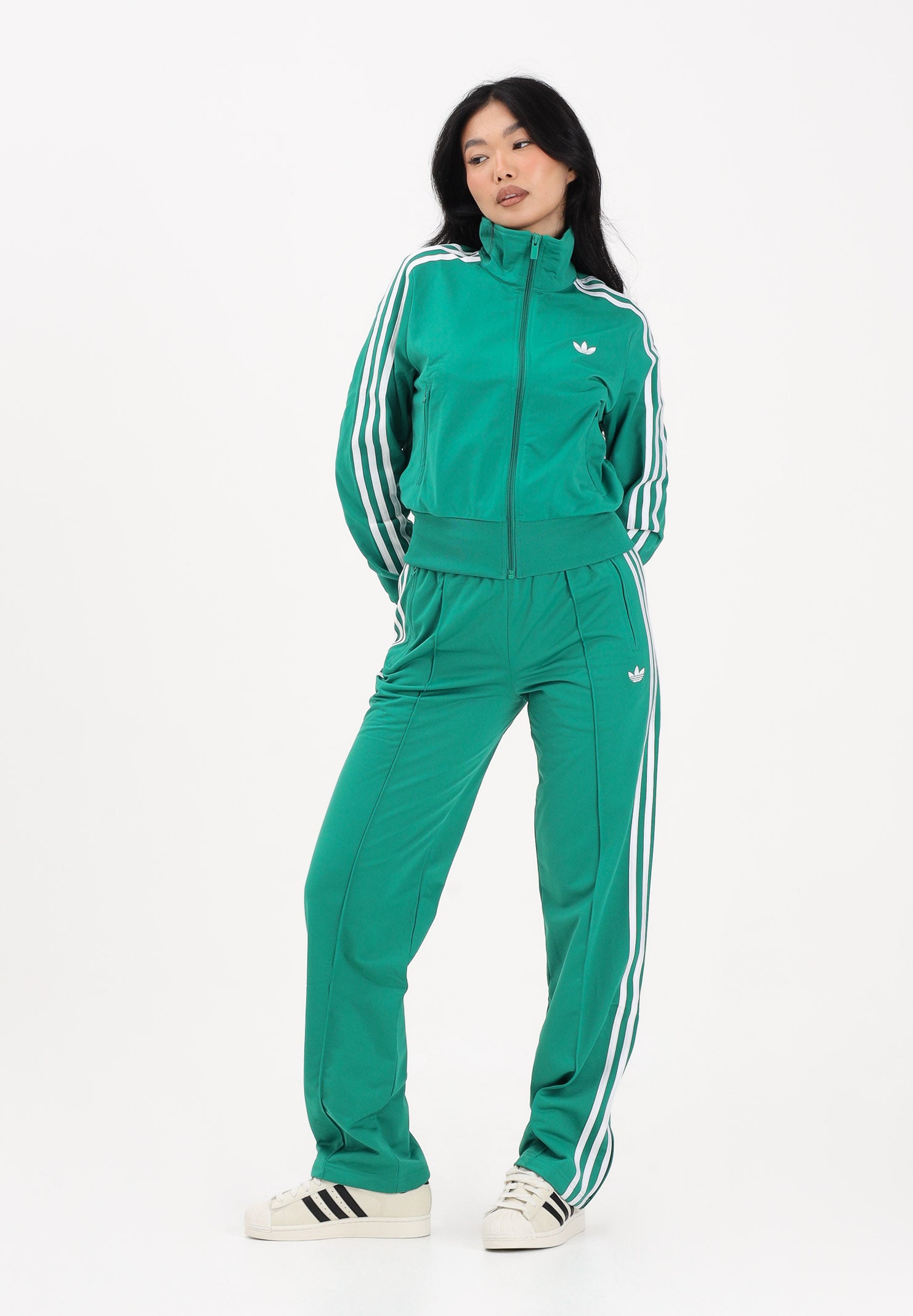 ADIDAS ORIGINALS Pantalone sportivo Firebird Classic verde da donna KD3649 . ADIDAS ORIGINALS