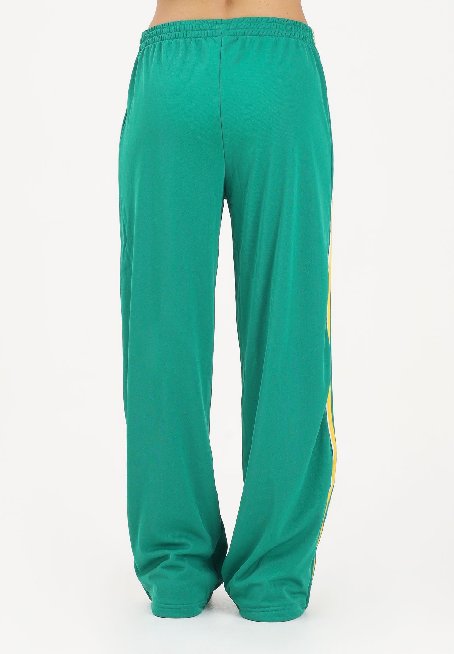 ADIDAS ORIGINALS Pantalone sportivo FB TP LOOSE verde e giallo da donna KD3655 . ADIDAS ORIGINALS