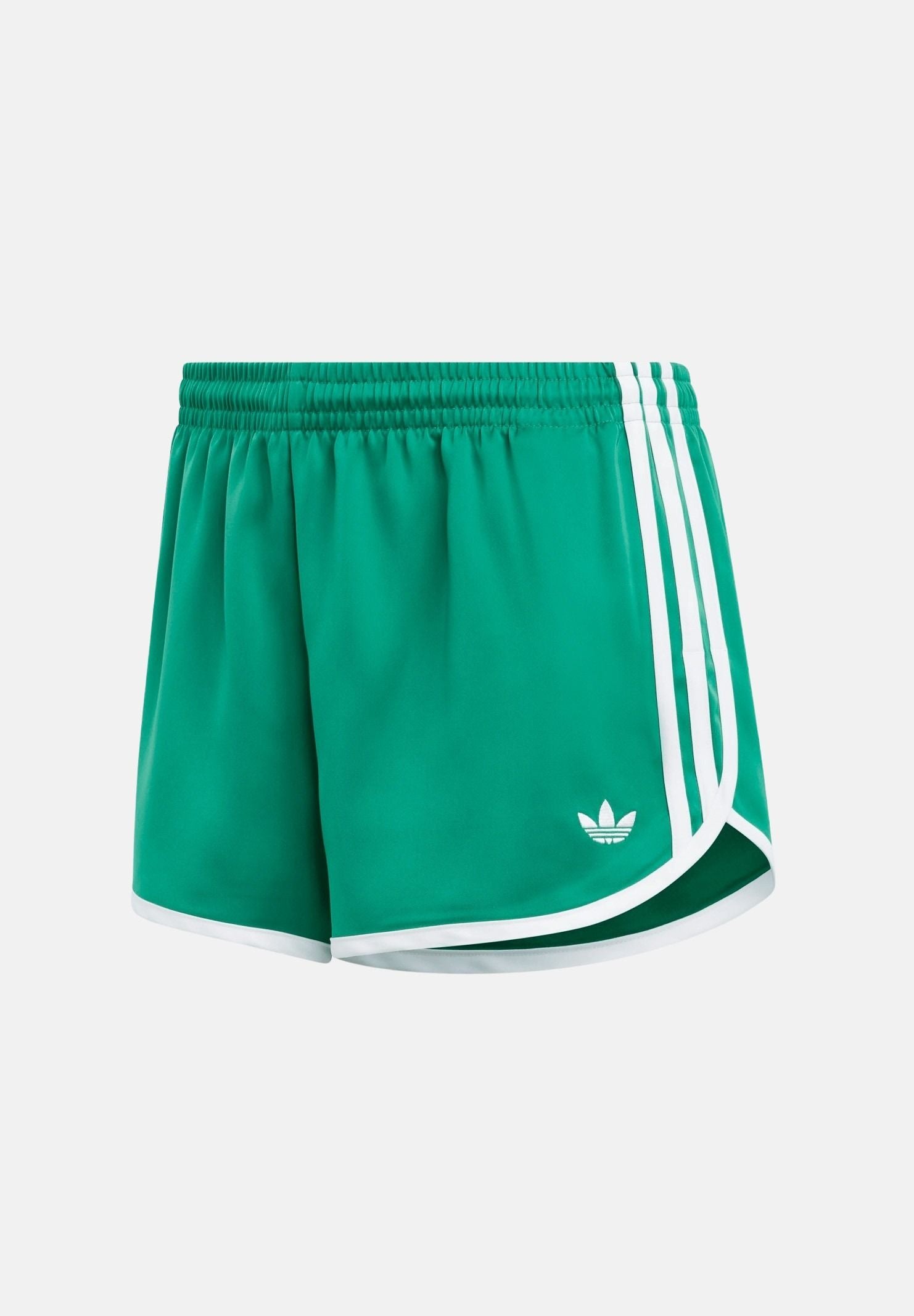 ADIDAS ORIGINALS Shorts sportivo verde da donna con 3-Stripes laterali<BR/> KD3717 . ADIDAS ORIGINALS