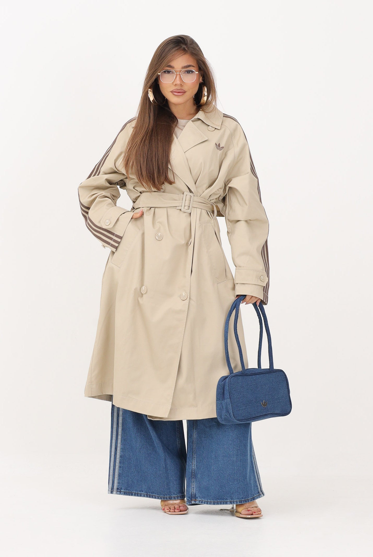 ADIDAS ORIGINALS Trench TWILL beige da donna KD3734 . ADIDAS ORIGINALS