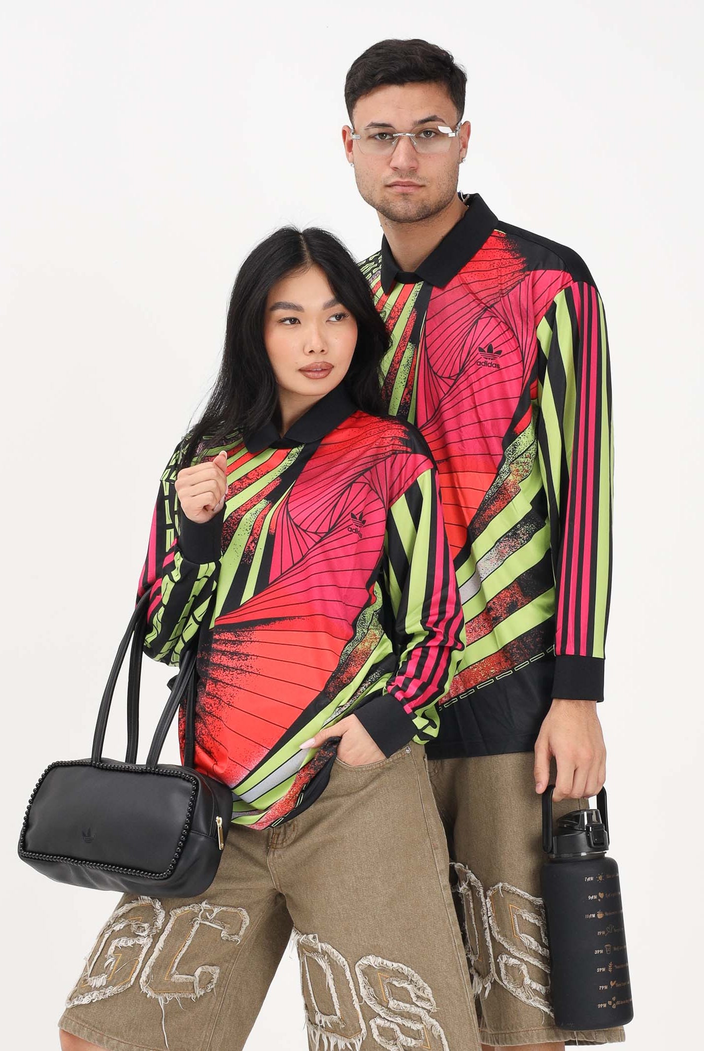 ADIDAS ORIGINALS Polo a manica lunga Archive Loose Goalkeeper Jersey multicolore per uomo e donna KD3816 . ADIDAS ORIGINALS