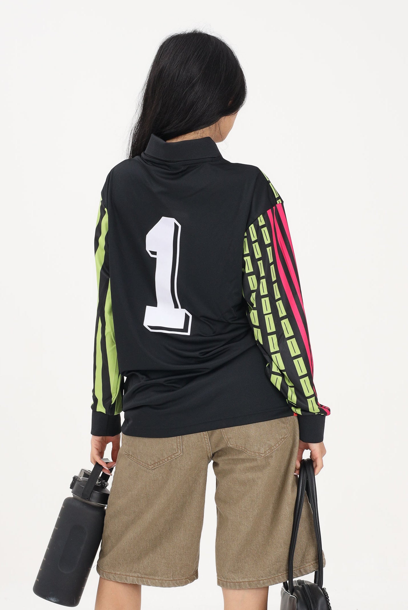 ADIDAS ORIGINALS Polo a manica lunga Archive Loose Goalkeeper Jersey multicolore per uomo e donna KD3816 . ADIDAS ORIGINALS