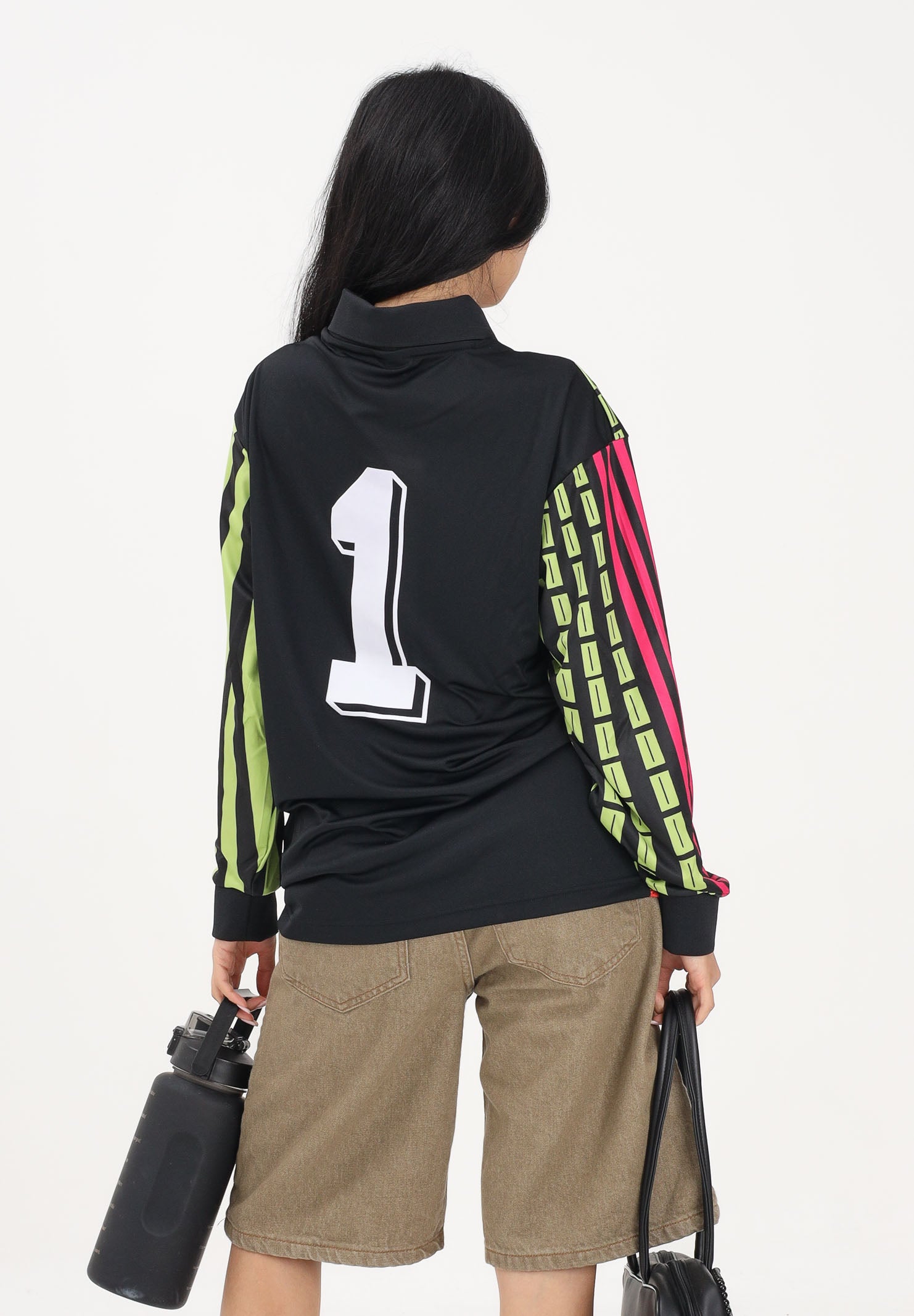 ADIDAS ORIGINALS Polo a manica lunga Archive Loose Goalkeeper Jersey multicolore per uomo e donna KD3816 . ADIDAS ORIGINALS
