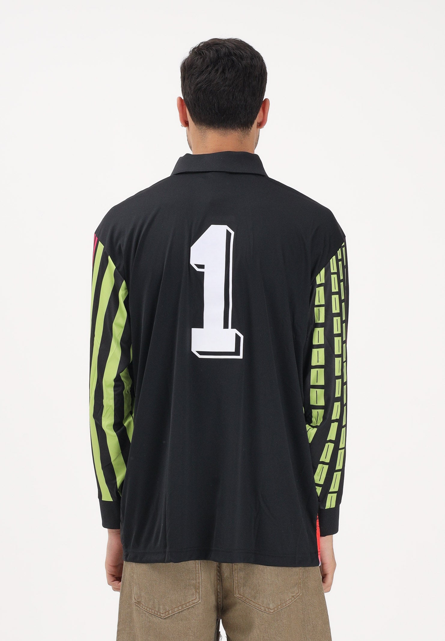 ADIDAS ORIGINALS Polo a manica lunga Archive Loose Goalkeeper Jersey multicolore per uomo e donna KD3816 . ADIDAS ORIGINALS