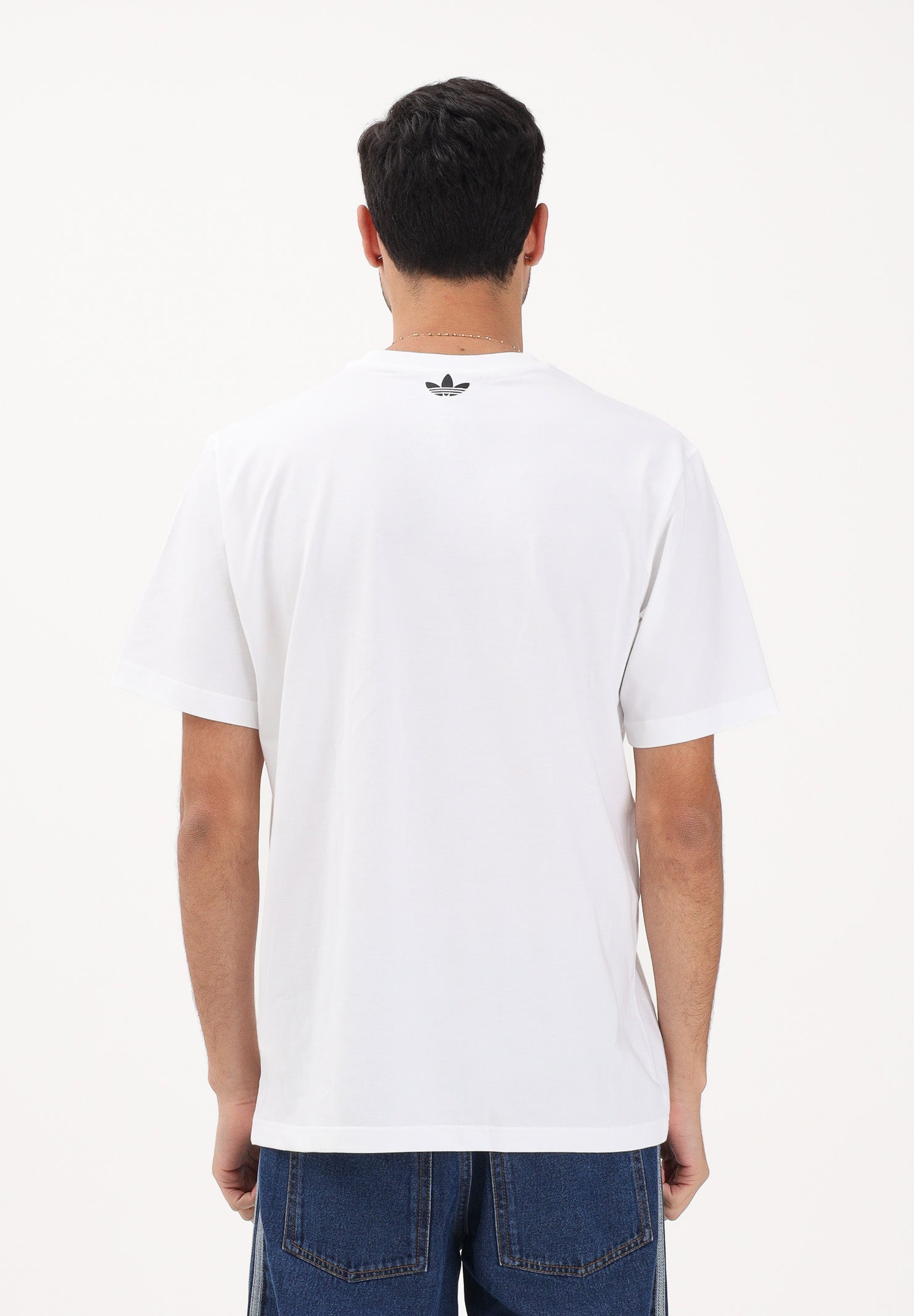 ADIDAS ORIGINALS T-shirt a manica corta Archive Anime Football bianca da uomo KD3826 . ADIDAS ORIGINALS