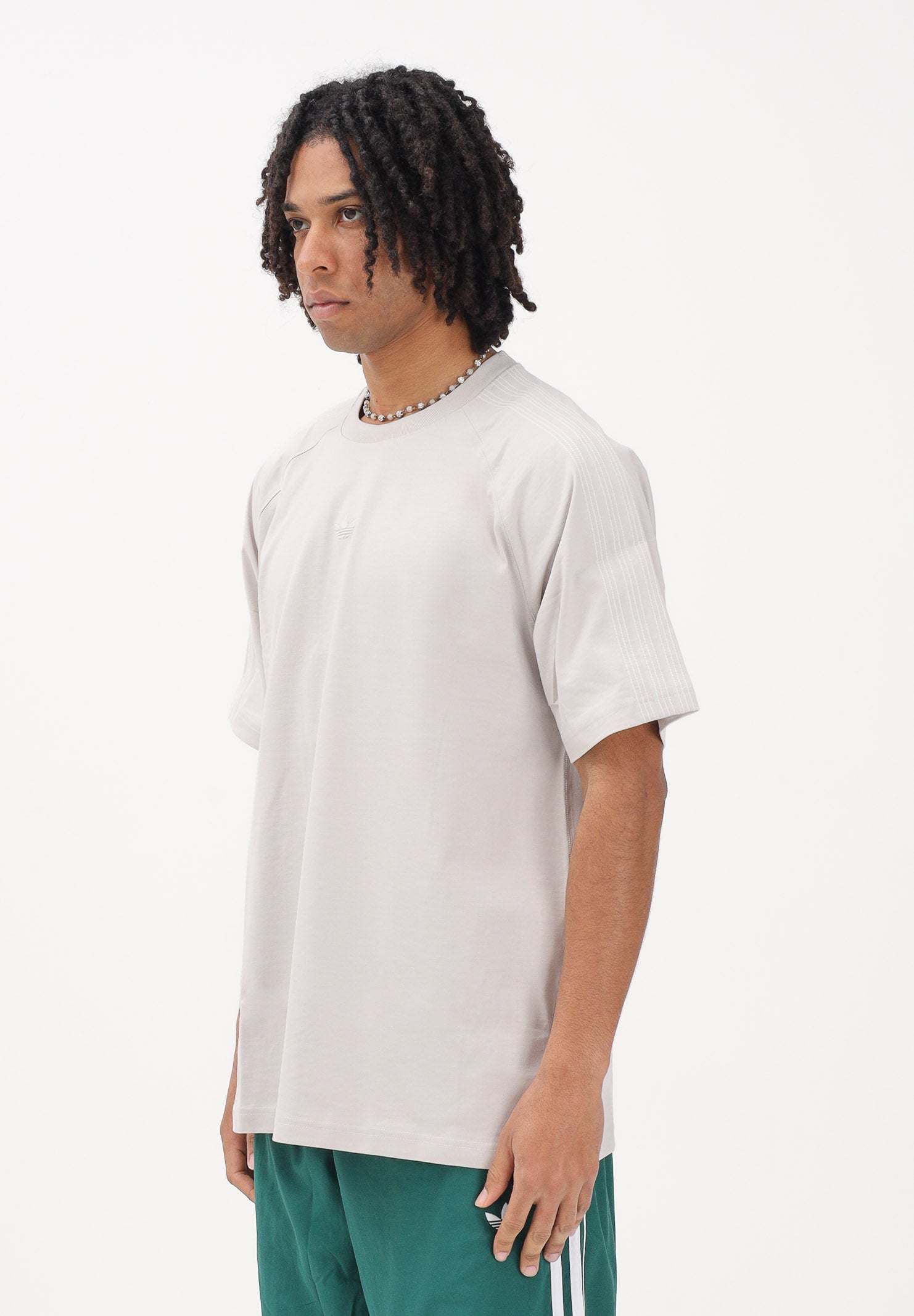 ADIDAS ORIGINALS T-shirt a manica corta Premium Essentials beige da uomo KD3936 . ADIDAS ORIGINALS