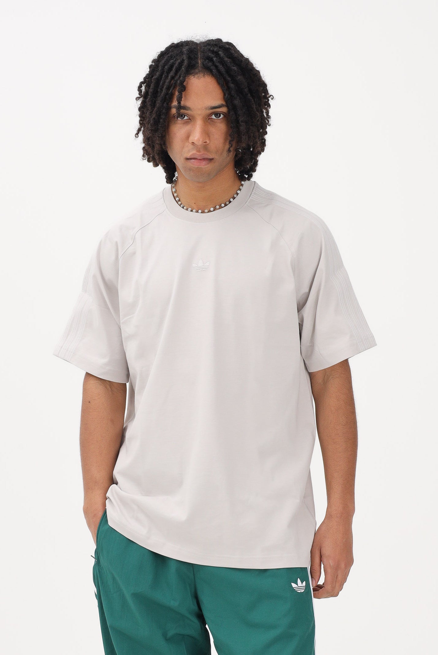 ADIDAS ORIGINALS T-shirt a manica corta Premium Essentials beige da uomo KD3936 . ADIDAS ORIGINALS