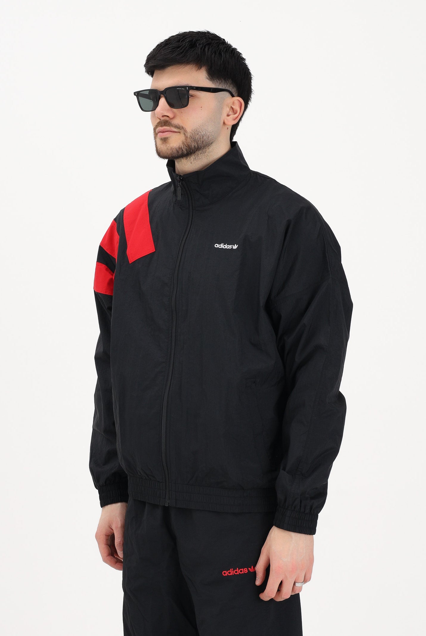 ADIDAS ORIGINALS Giacca a vento ARCHIVE BLOCKED nera da uomo KD4069 . ADIDAS ORIGINALS