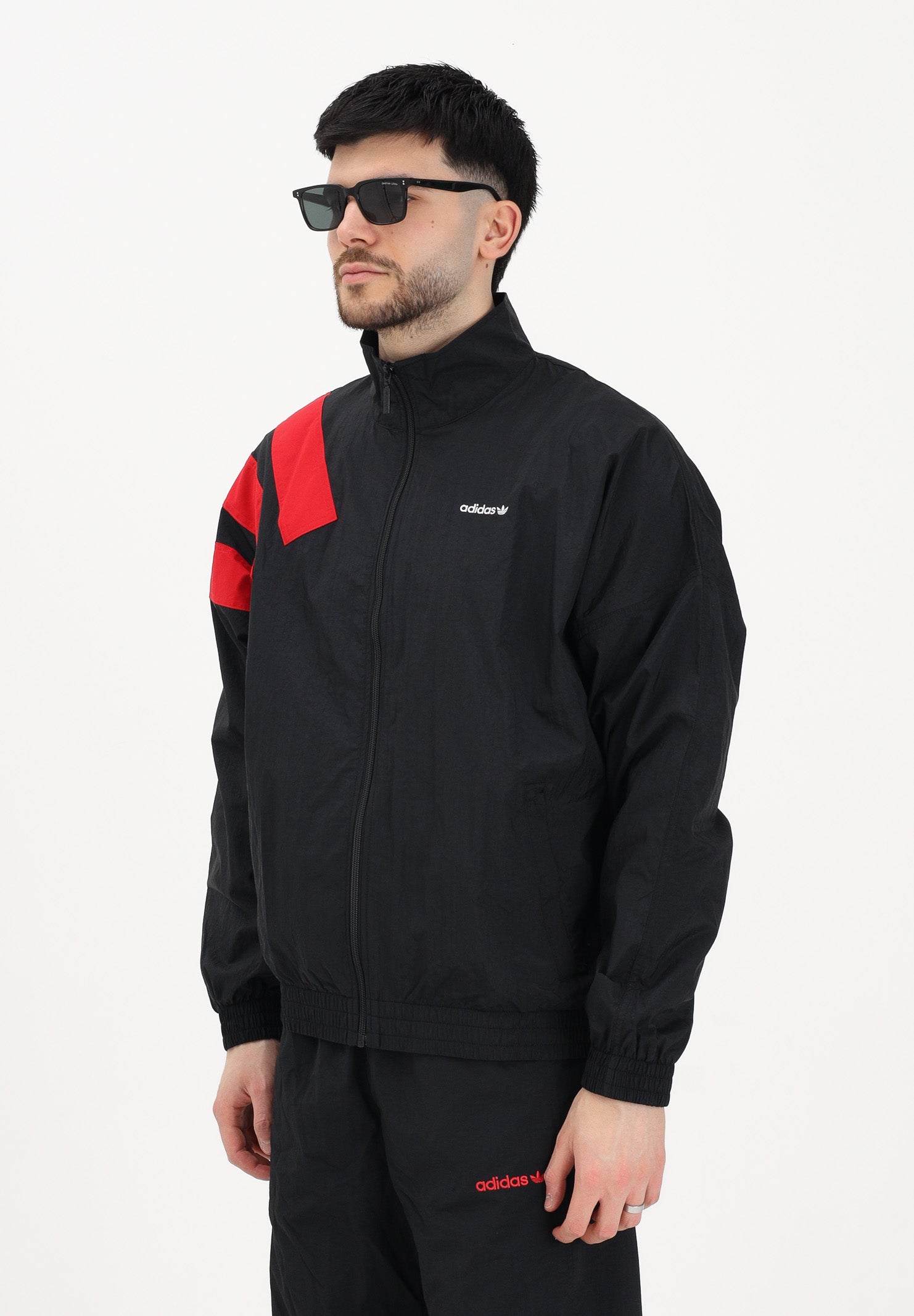ADIDAS ORIGINALS Giacca a vento ARCHIVE BLOCKED nera da uomo KD4069 . ADIDAS ORIGINALS