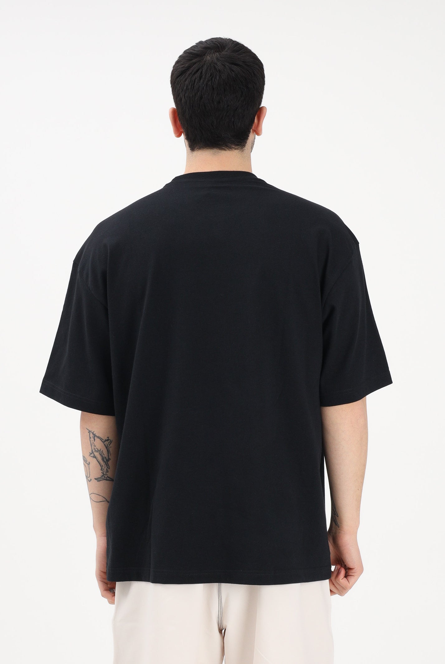 ADIDAS ORIGINALS T-shirt a manica corta ADICOLOR TREFOIL nera da uomo KD4091 . ADIDAS ORIGINALS