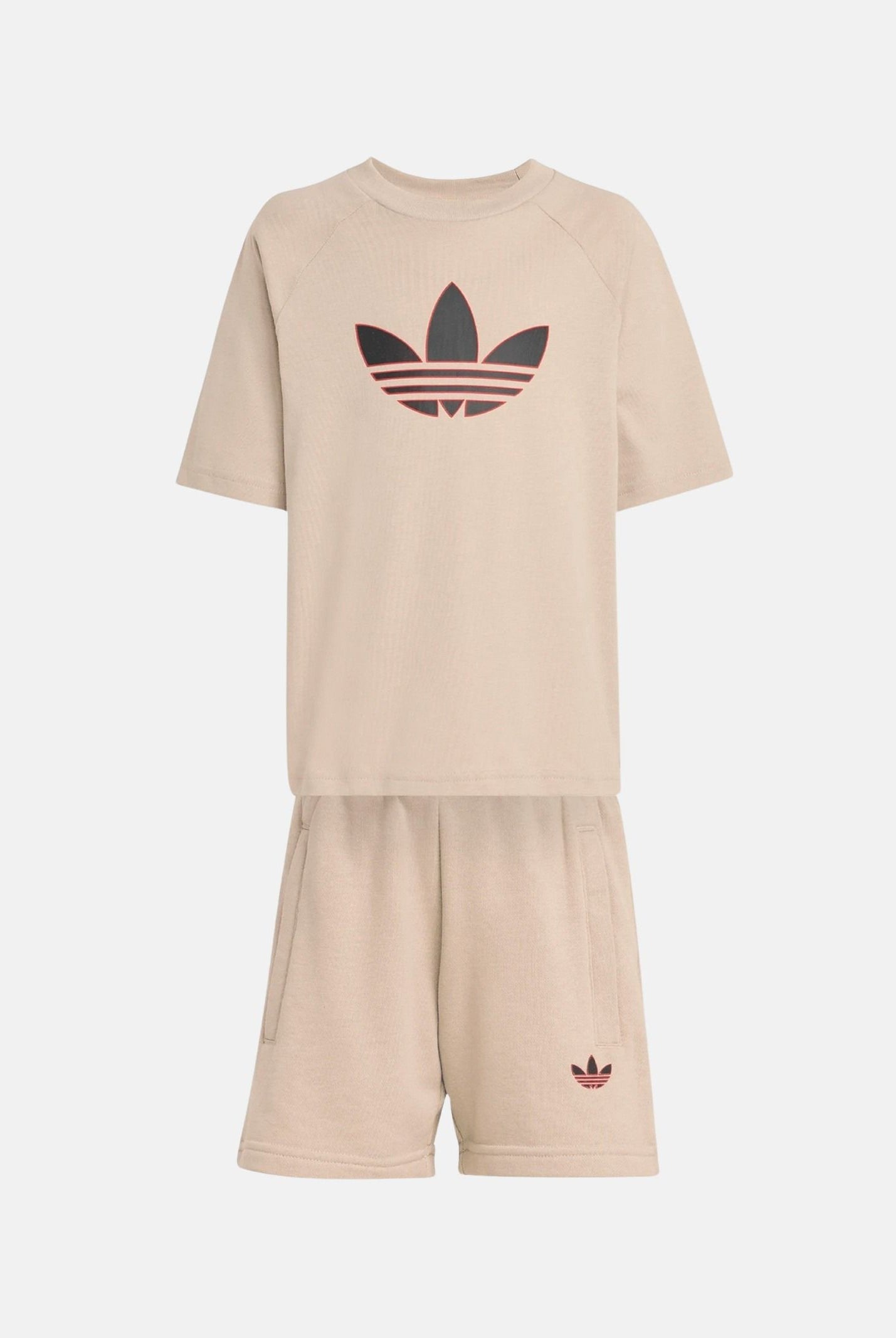 ADIDAS ORIGINALS Completino TREFOIL LOOSE beige da bambino KD5764 . ADIDAS ORIGINALS