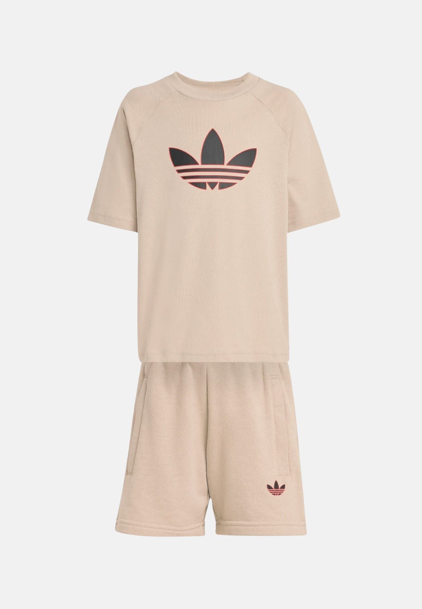 ADIDAS ORIGINALS Completino TREFOIL LOOSE beige da bambino KD5764 . ADIDAS ORIGINALS