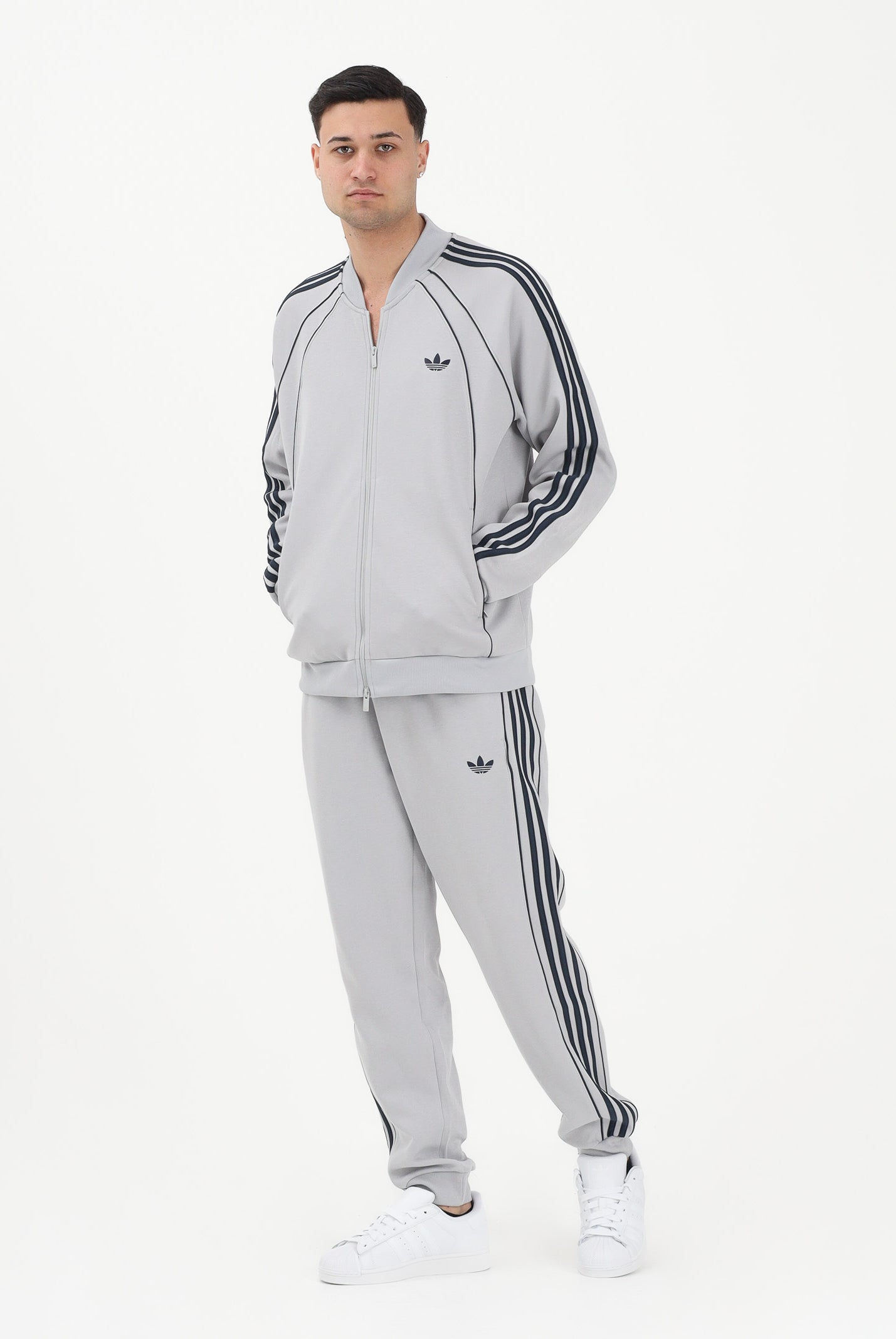 ADIDAS ORIGINALS Pantalone sportivo SST 2.0 grigio e blu da uomo KD5843 . ADIDAS ORIGINALS