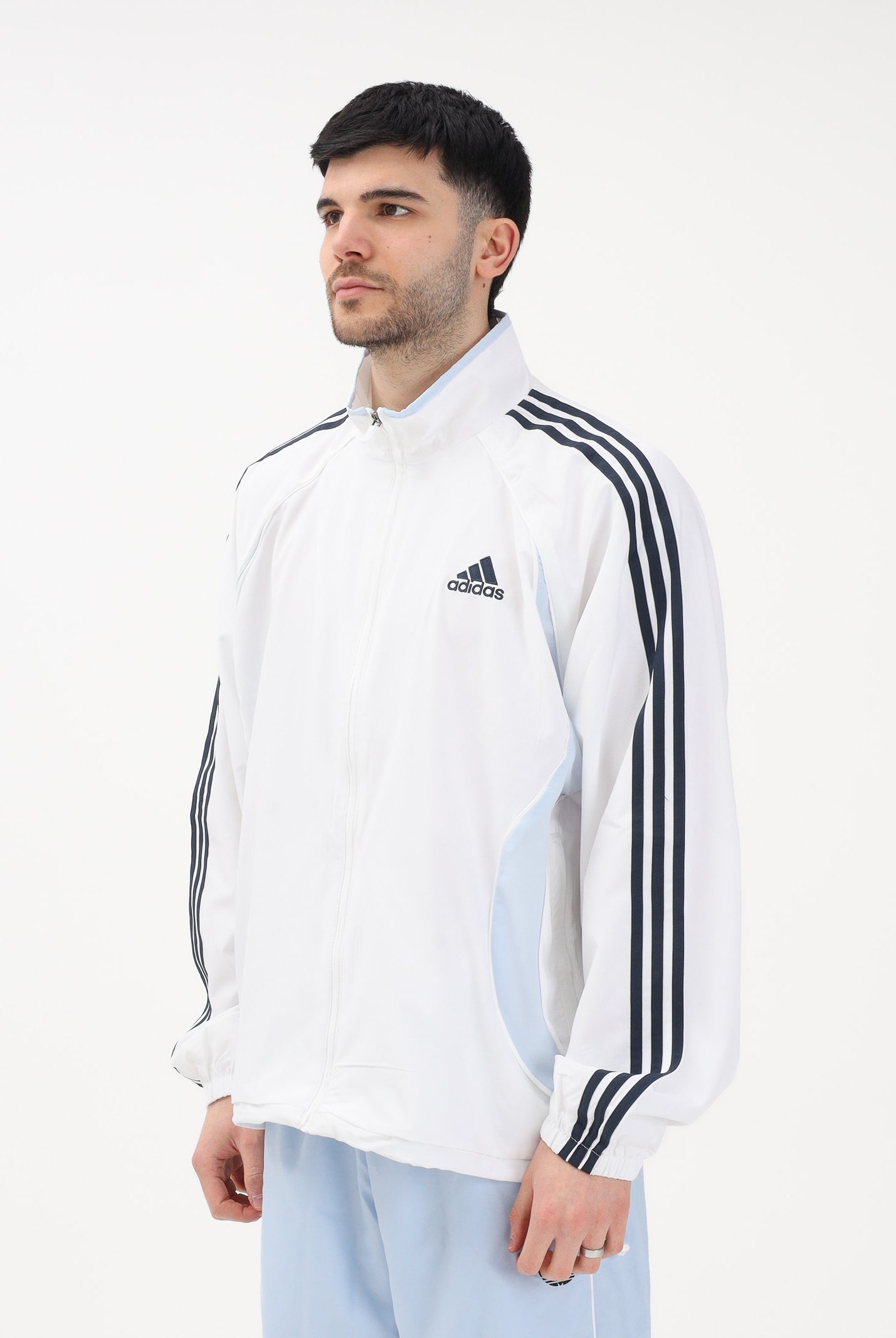 ADIDAS ORIGINALS Giacca a vento Teamgeist Adicolor bianca da uomo KD5857 . ADIDAS ORIGINALS