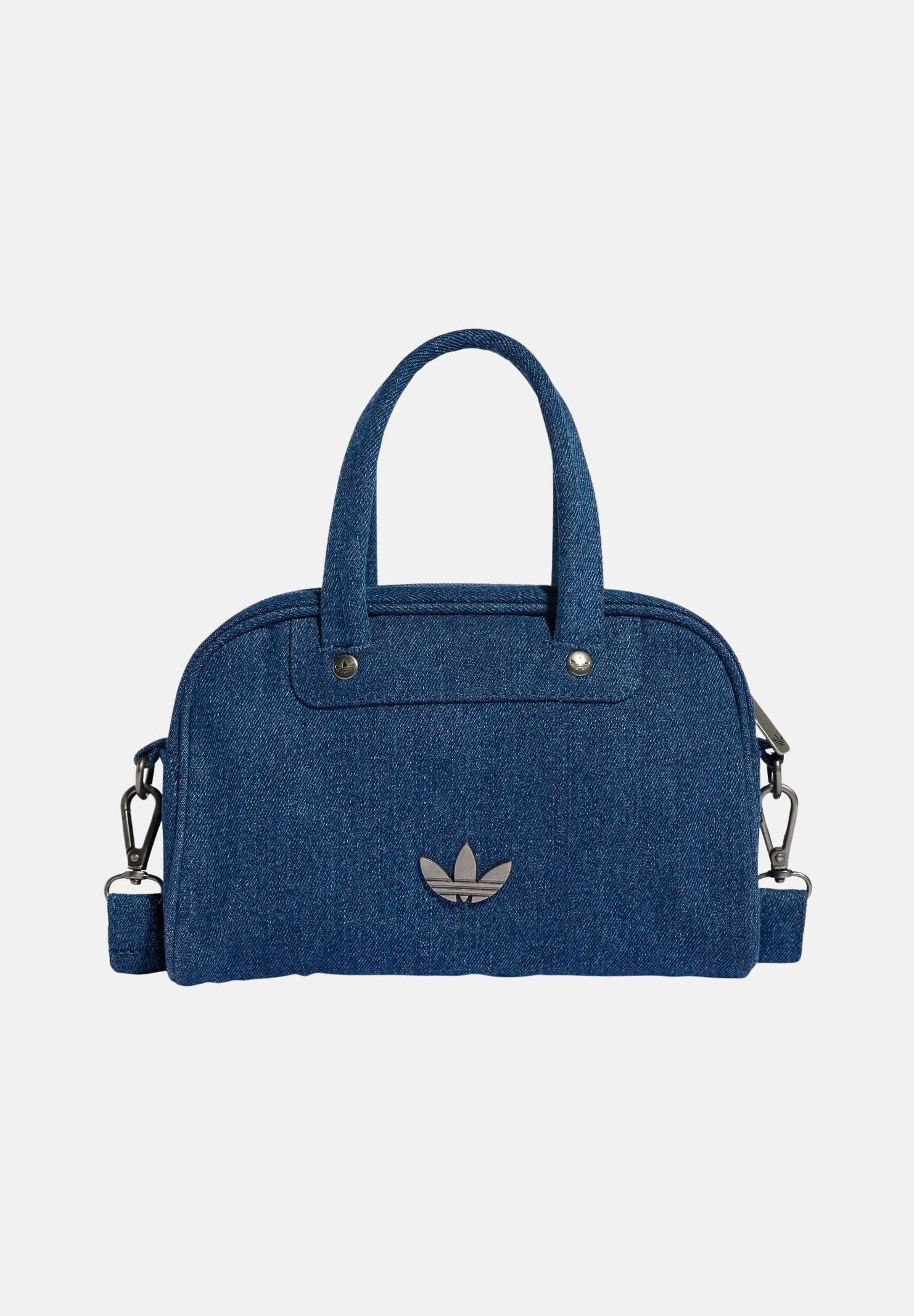 ADIDAS ORIGINALS Borsa a mano ADICOLOR MINI BOWLING in denim medio da donna KD7897 . ADIDAS ORIGINALS