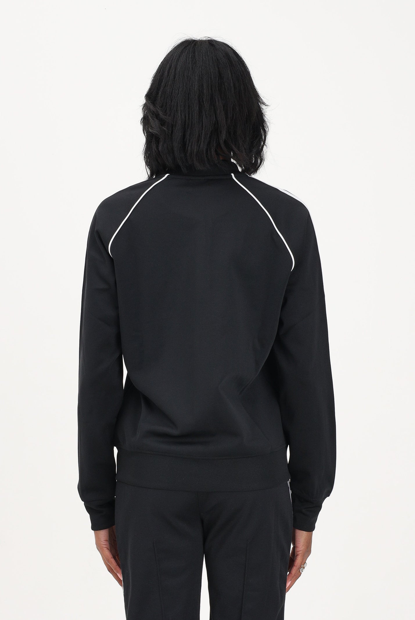 ADIDAS ORIGINALS Felpa con zip SST Classic nera da donna KD7986 . ADIDAS ORIGINALS