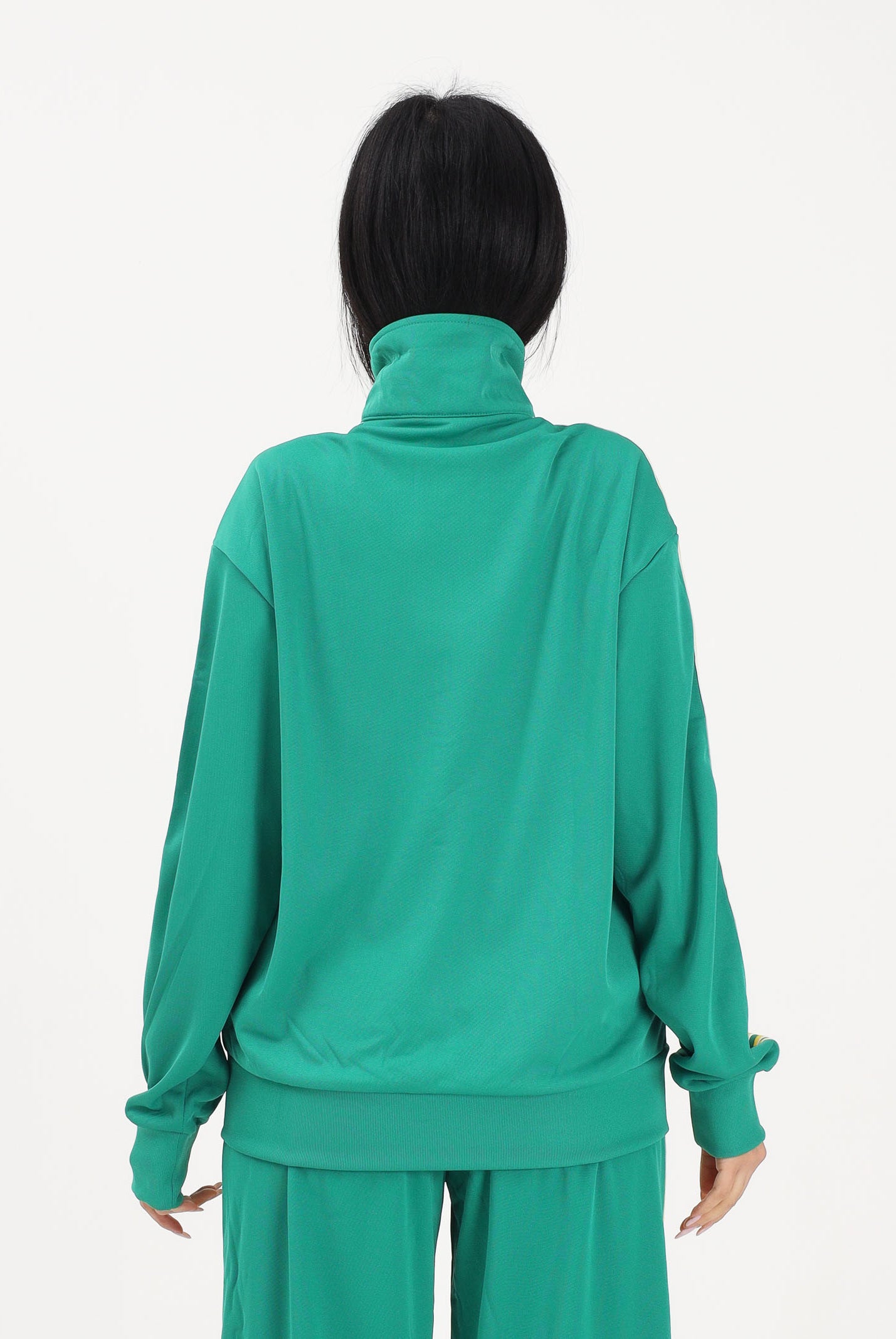 ADIDAS ORIGINALS Felpa con zip Firebird Loose verde da donna KD7987 . ADIDAS ORIGINALS