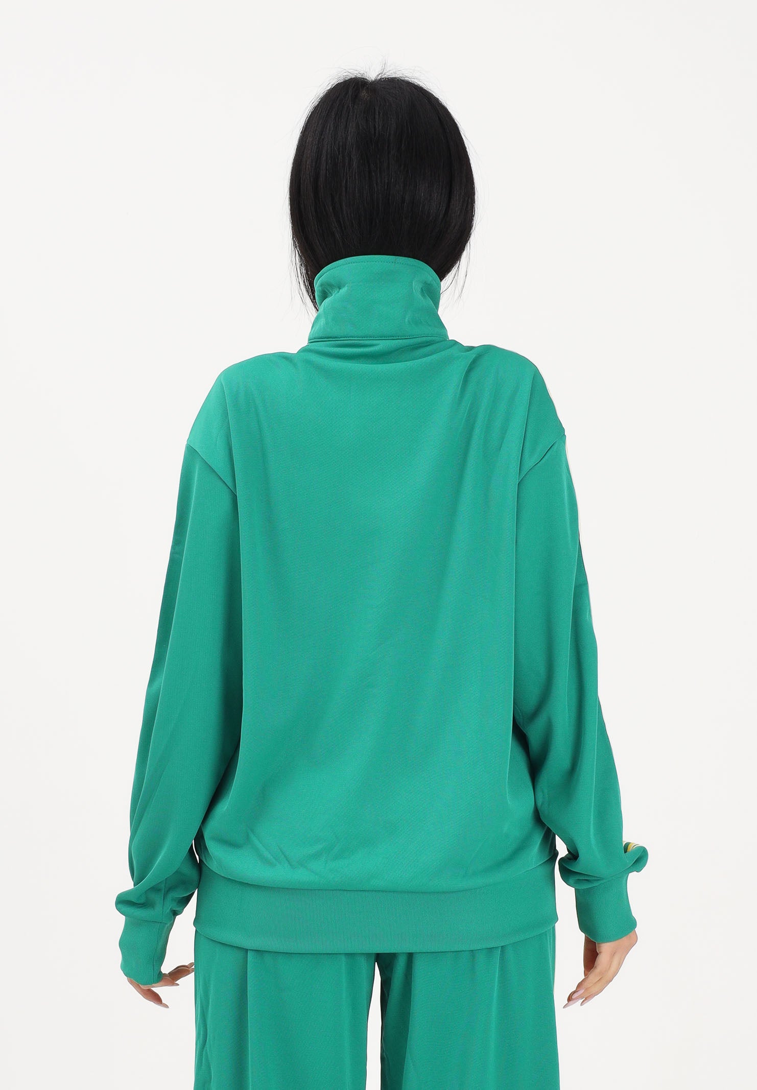ADIDAS ORIGINALS Felpa con zip Firebird Loose verde da donna KD7987 . ADIDAS ORIGINALS