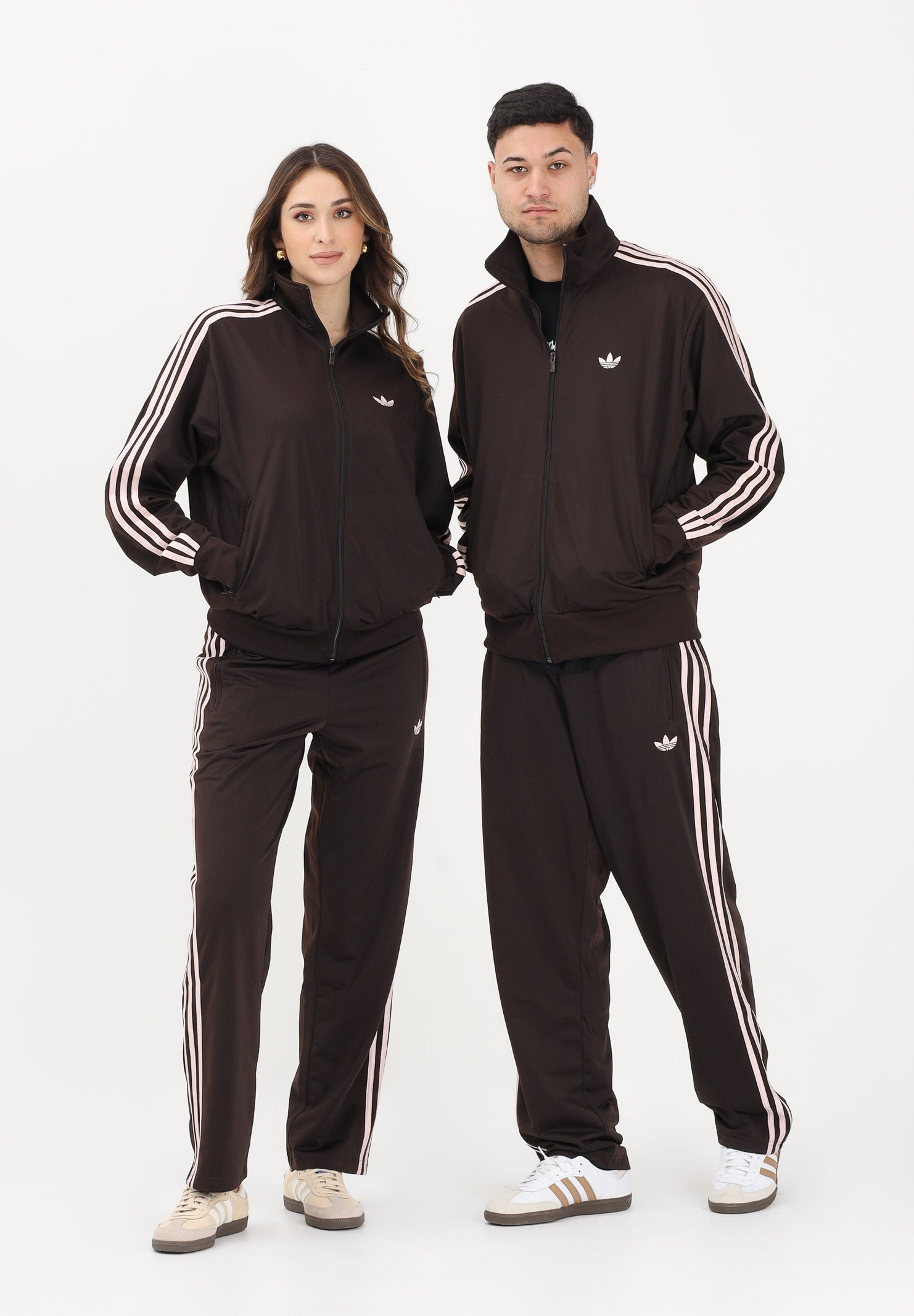ADIDAS ORIGINALS Pantalone FIREBIRD marrone e rosa per uomo e donna KD8321 . ADIDAS ORIGINALS