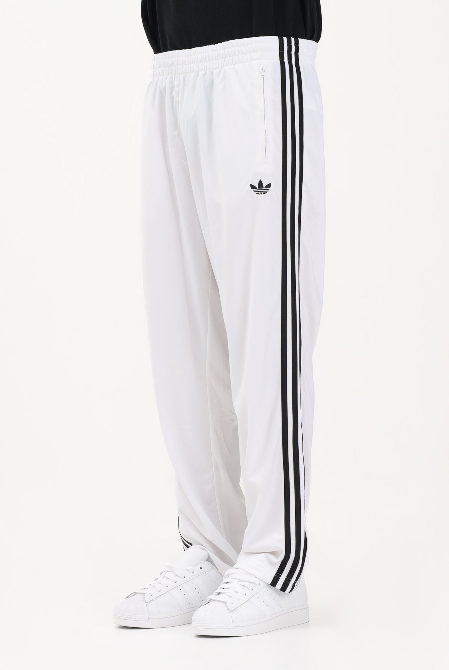 ADIDAS ORIGINALS Pantalone sportivo FIREBIRD bianco e nero da uomo KD8322 . ADIDAS ORIGINALS