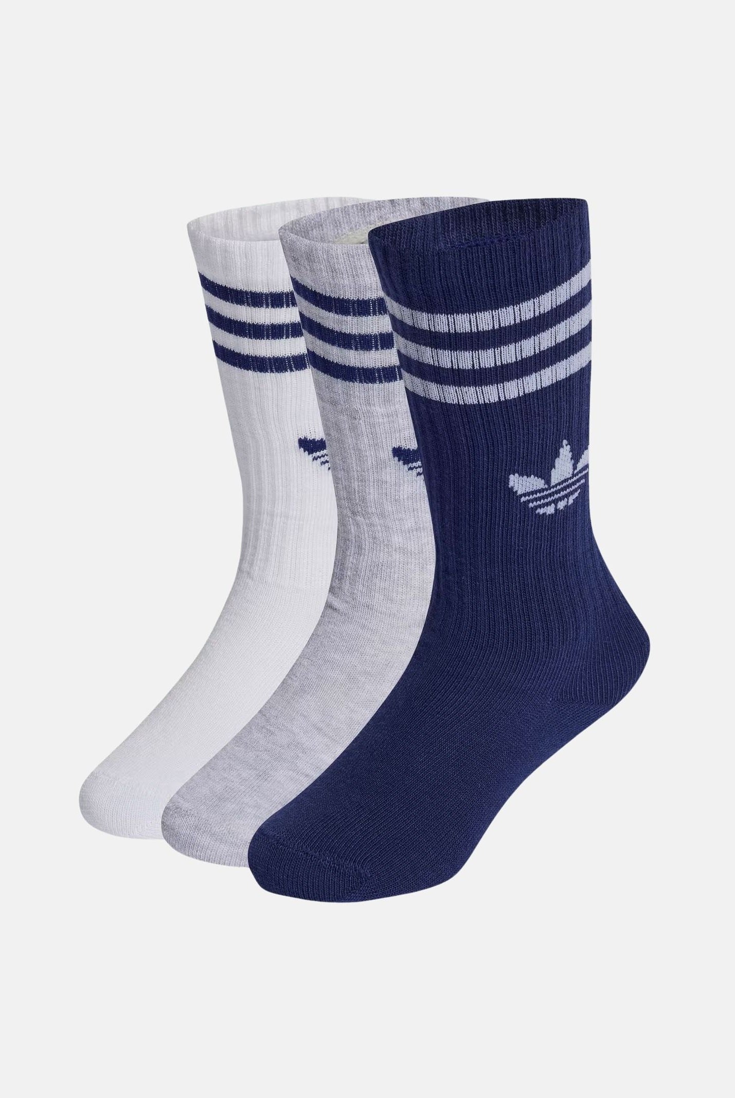 ADIDAS ORIGINALS Calzini (6 paia) 3-Stripes blu, bianco e grigio per bambino e bambina KD8423 . ADIDAS ORIGINALS