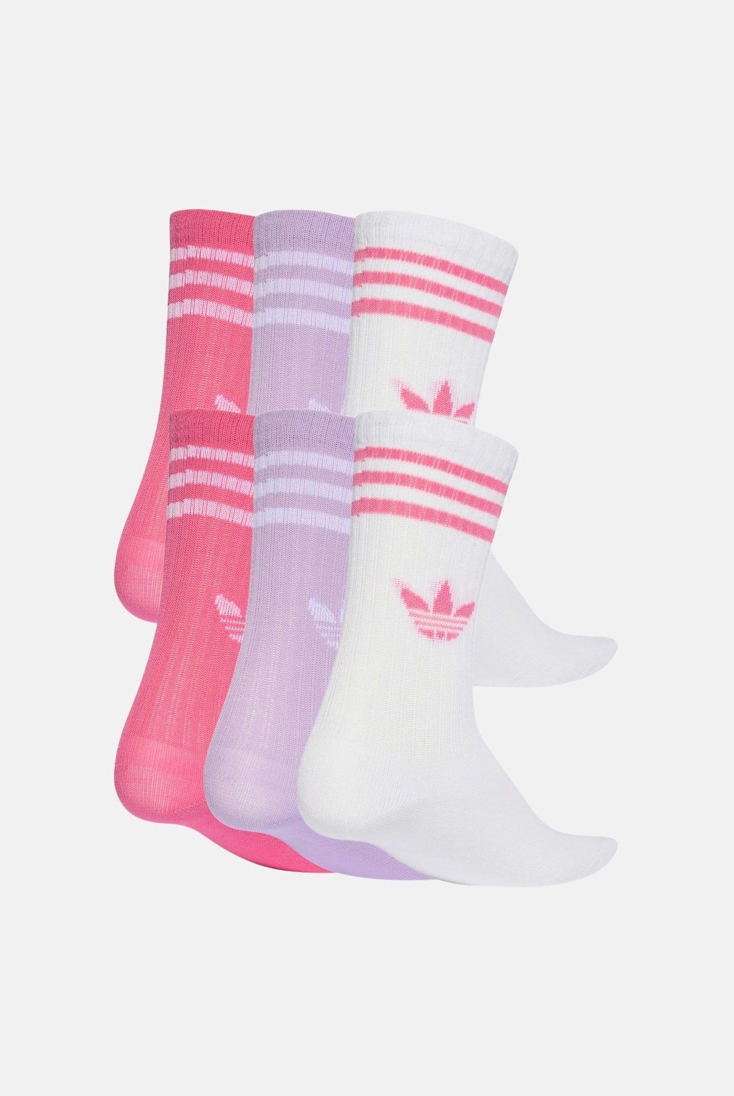 ADIDAS ORIGINALS Calzini (6 paia) 3-Stripes Crew multicolore da bambina KD8425 . ADIDAS ORIGINALS
