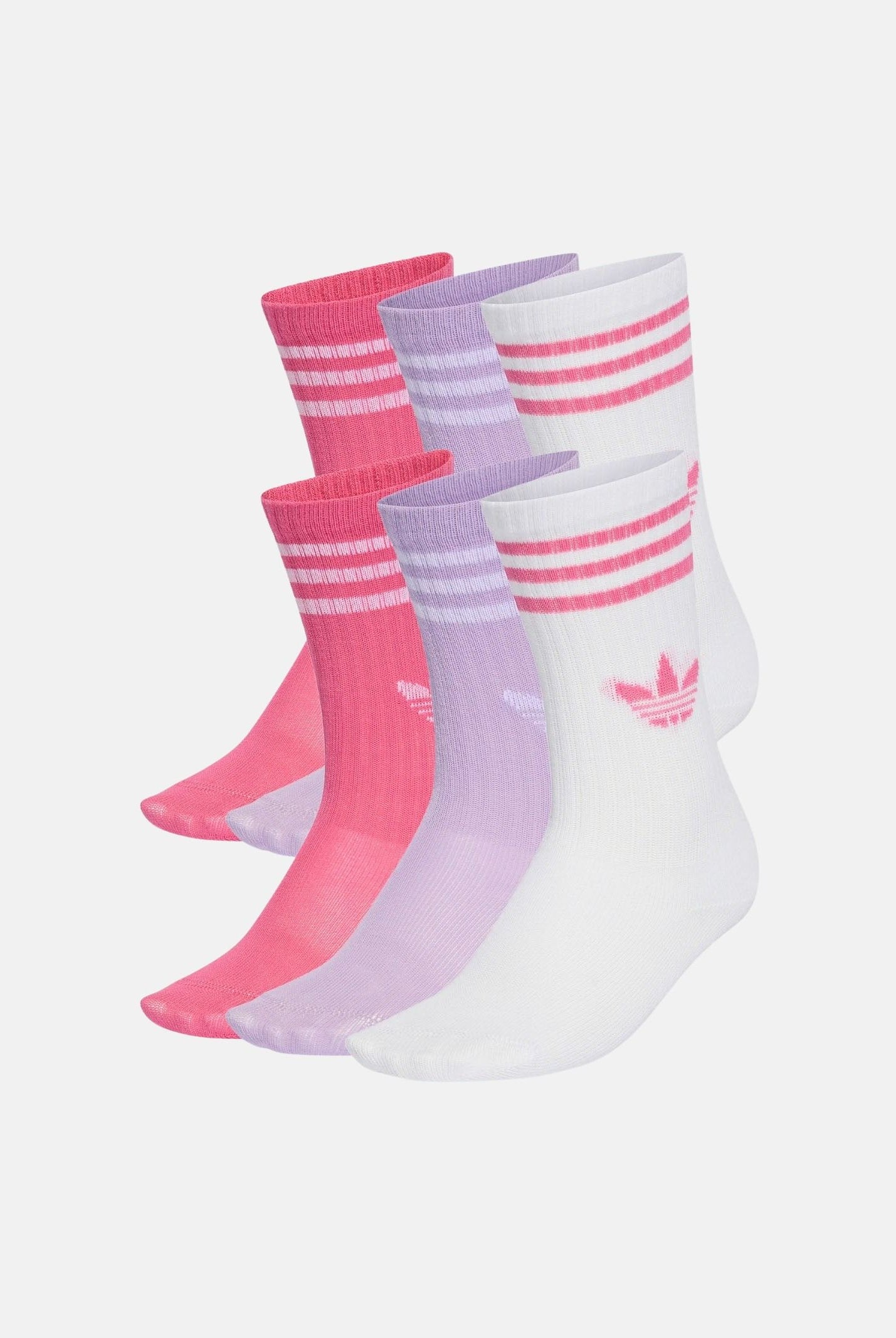 ADIDAS ORIGINALS Calzini (6 paia) 3-Stripes Crew multicolore da bambina KD8425 . ADIDAS ORIGINALS