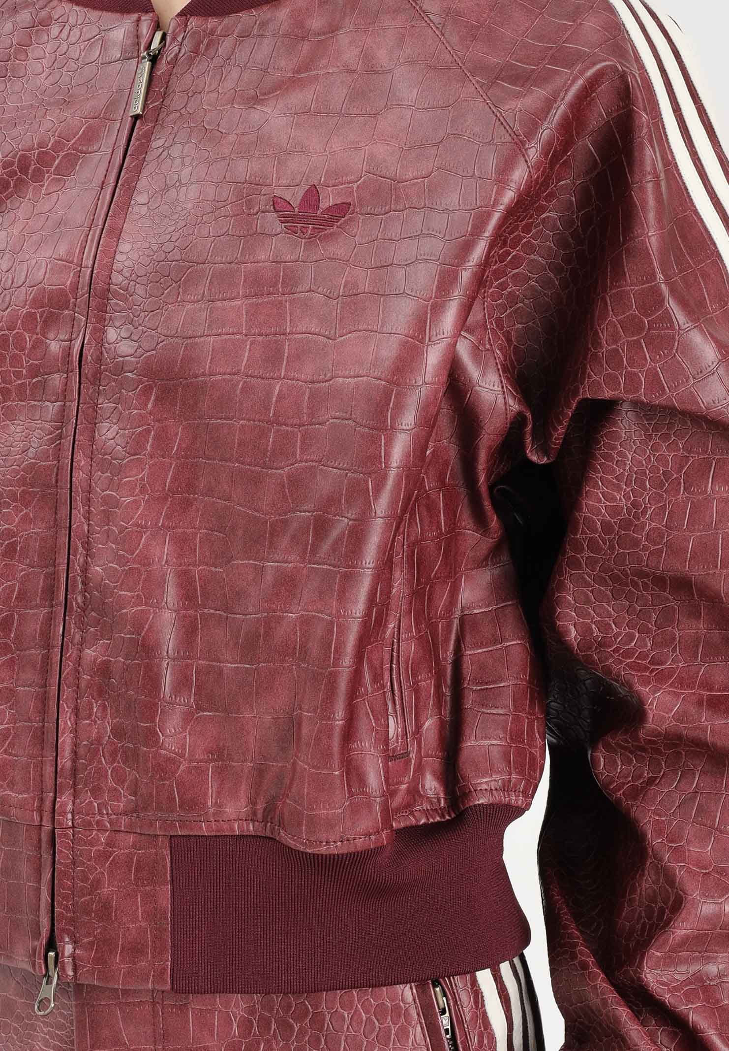 ADIDAS ORIGINALS Giubbotto Pleather bordeaux da donna KD8792 . ADIDAS ORIGINALS