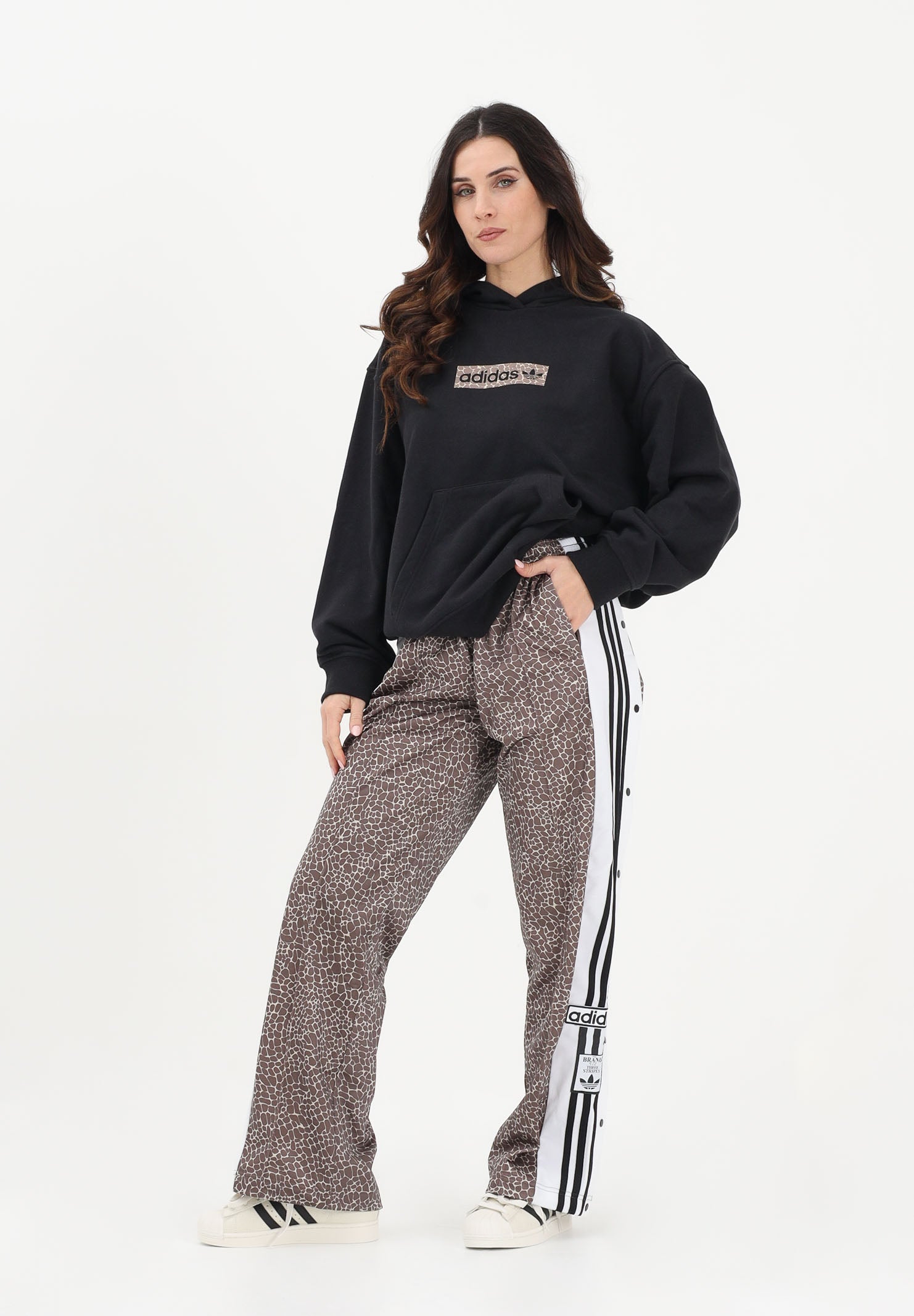 ADIDAS ORIGINALS Pantalone sportivo AOP Adi-Break marrone da donna KD8820 . ADIDAS ORIGINALS