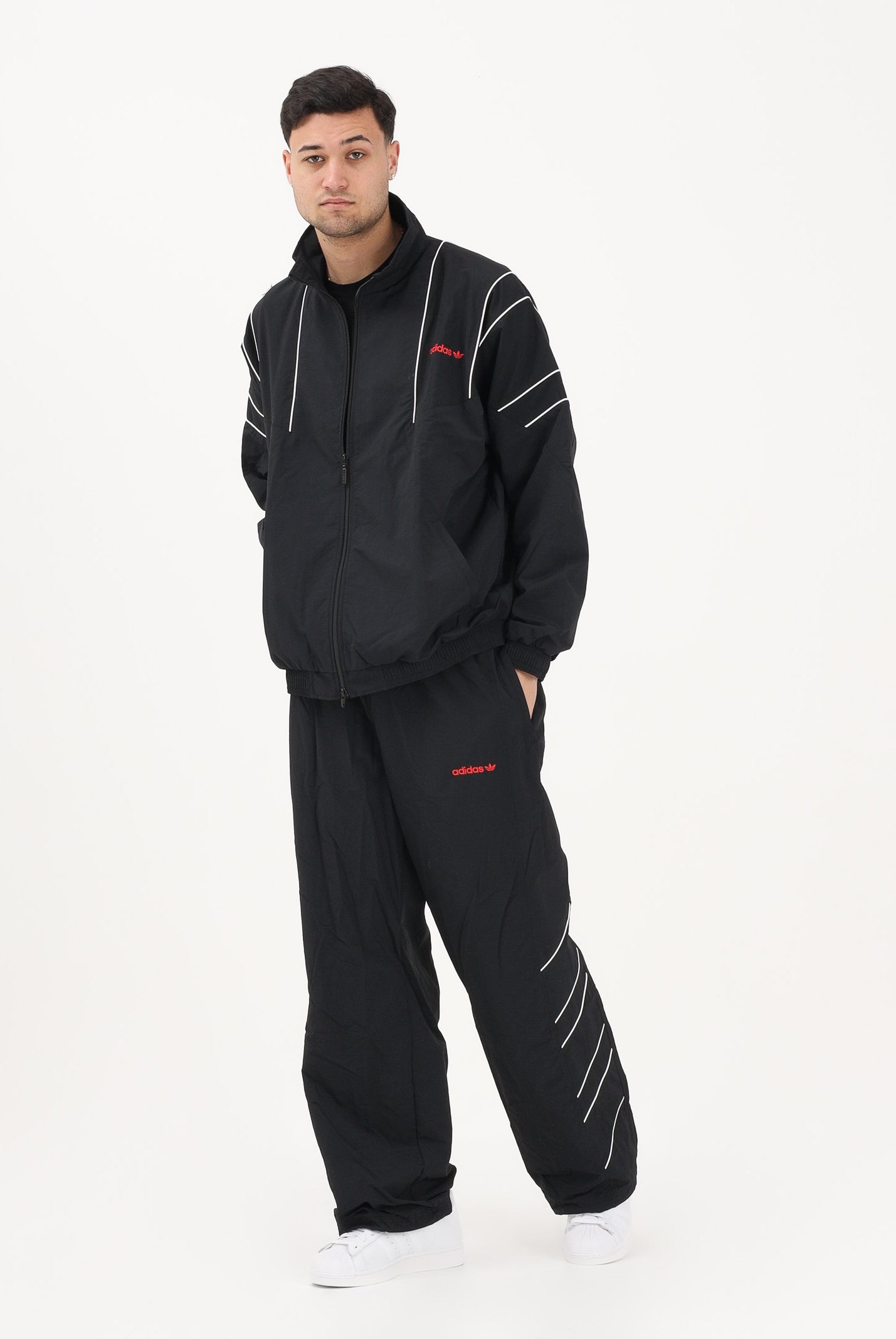 ADIDAS ORIGINALS Pantalone sportivo Cutline nero da uomo KE0093 . ADIDAS ORIGINALS